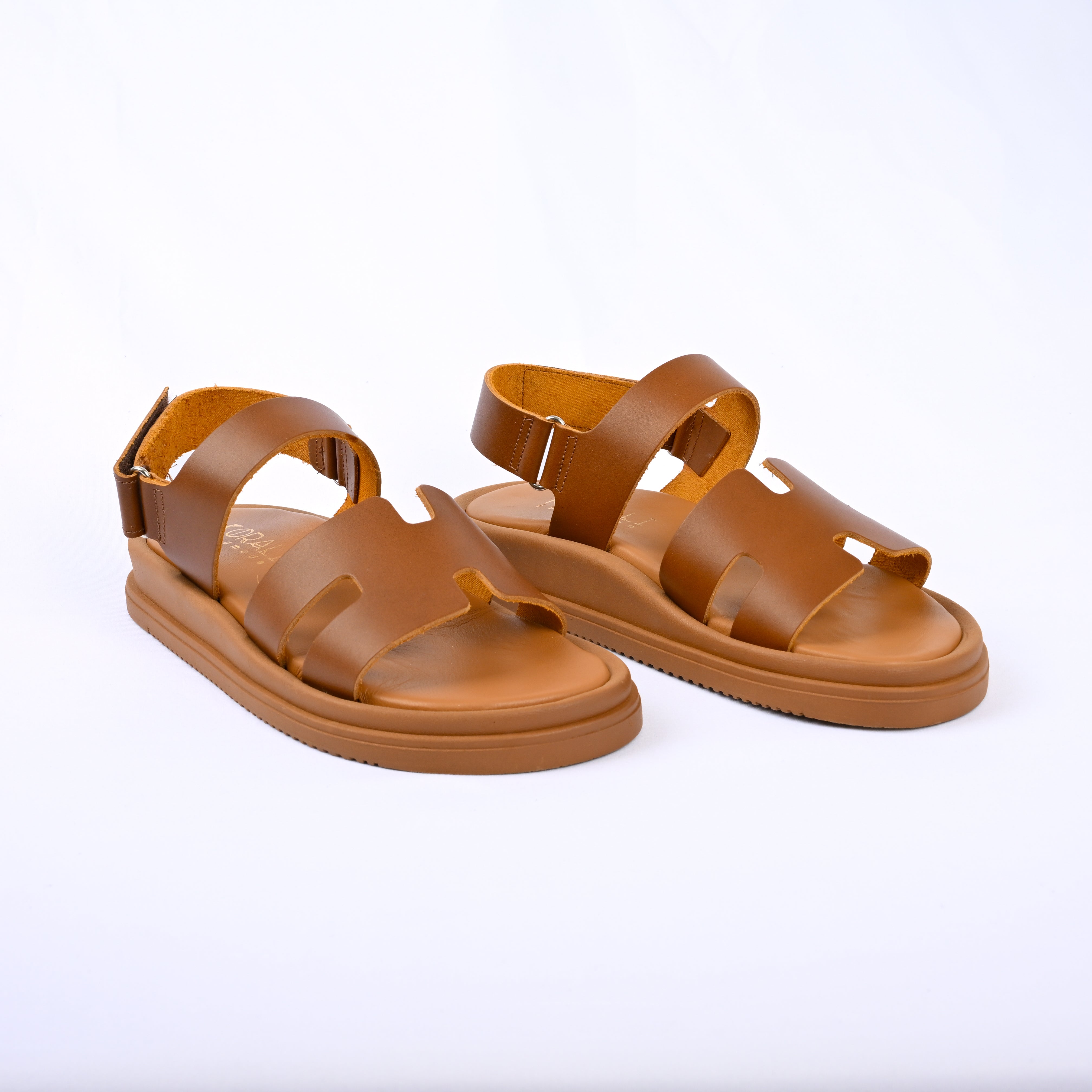 ELIANA Leather Strap Sandals