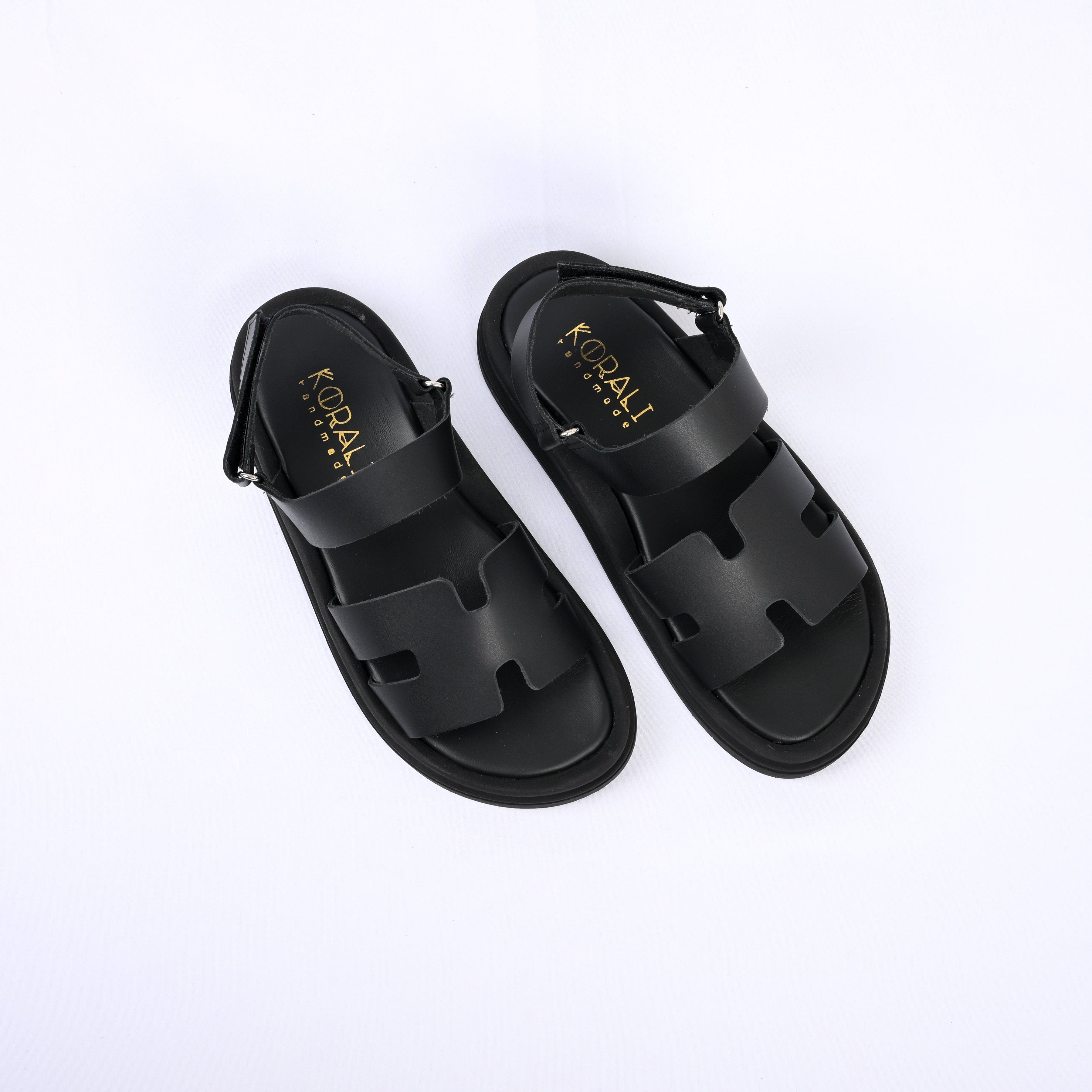 ELIANA Leather Strap Sandals