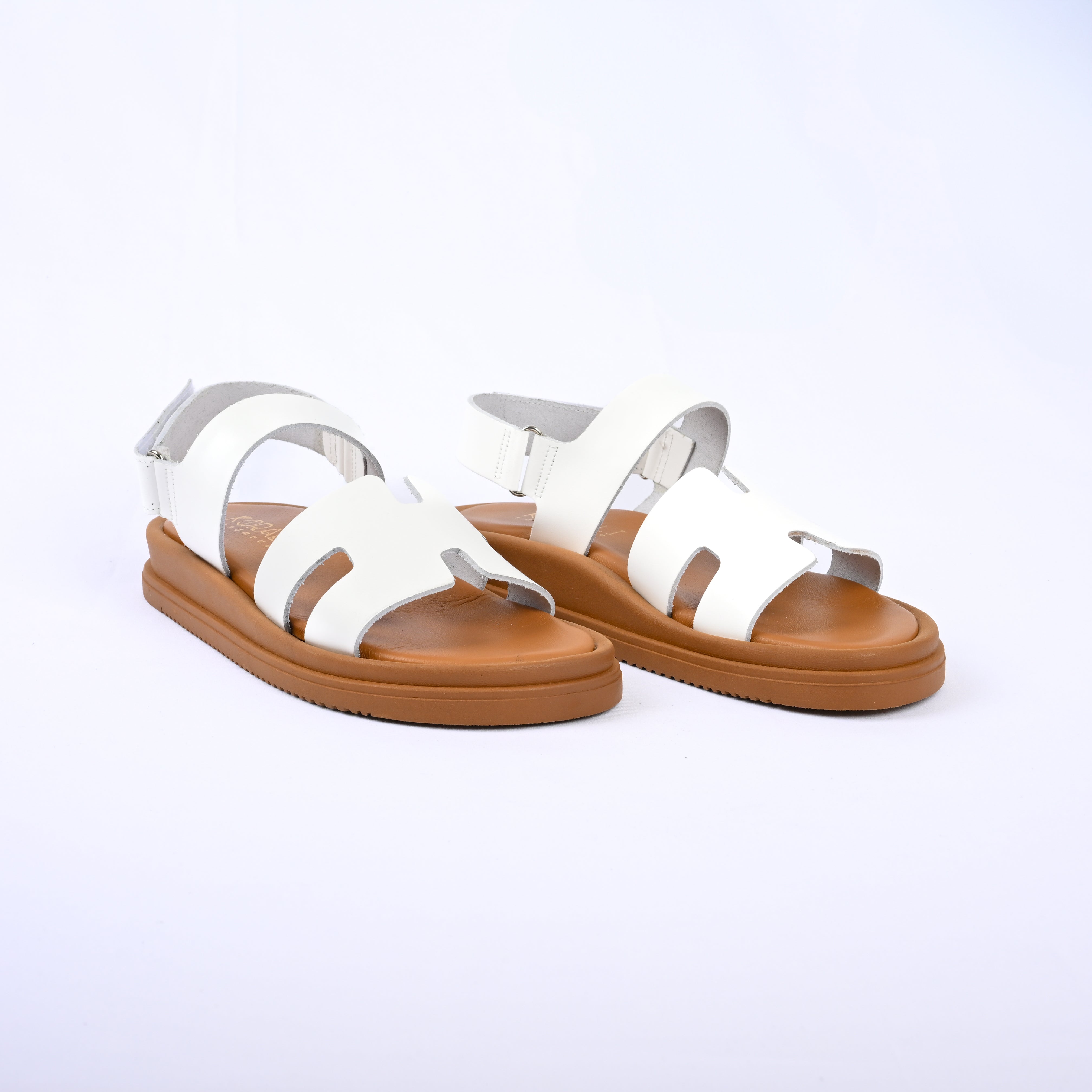 ELIANA Leather Strap Sandals