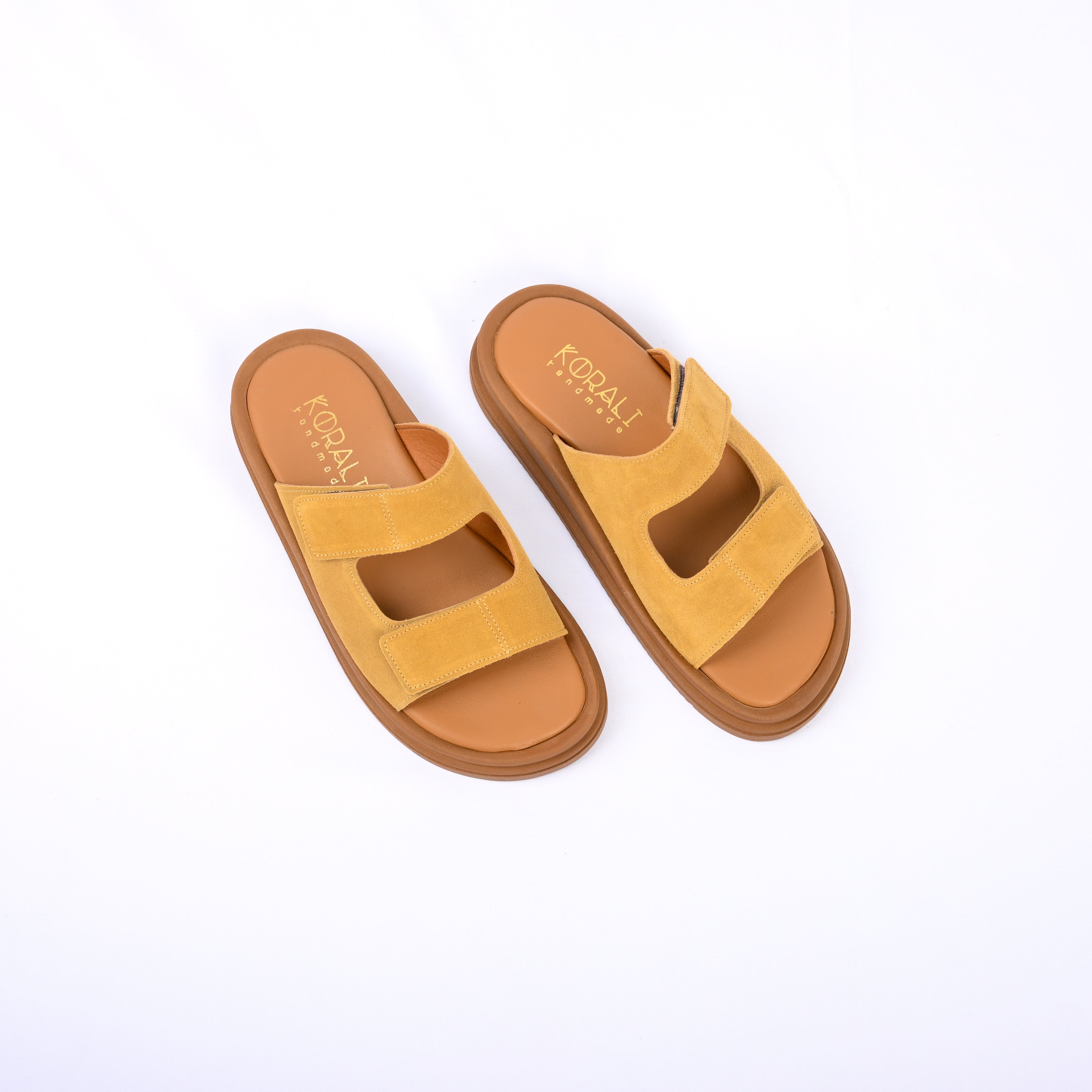 NERINA Double Strap Suede Slides
