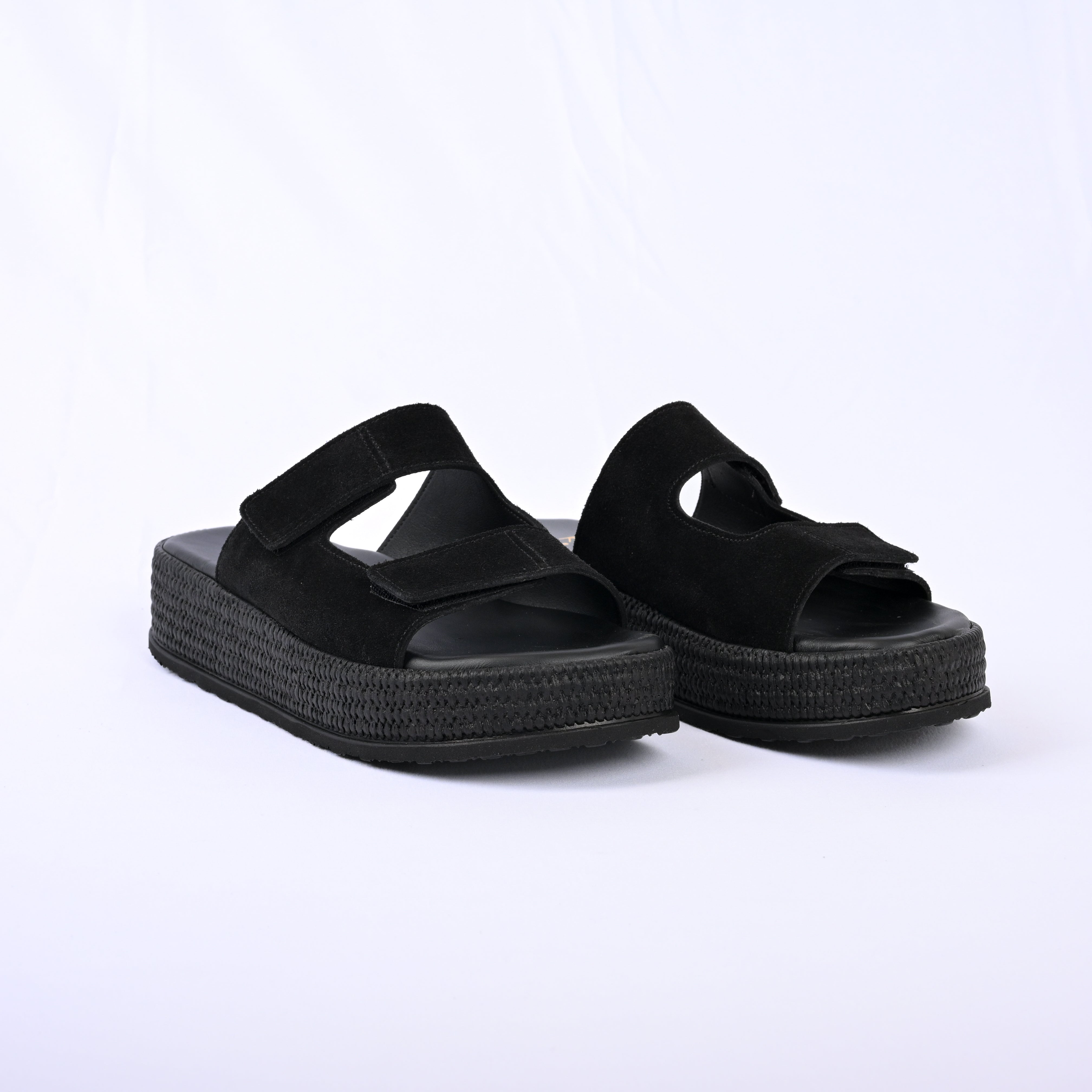 CHRYSIDA Suede Flatform with Adjustable Straps