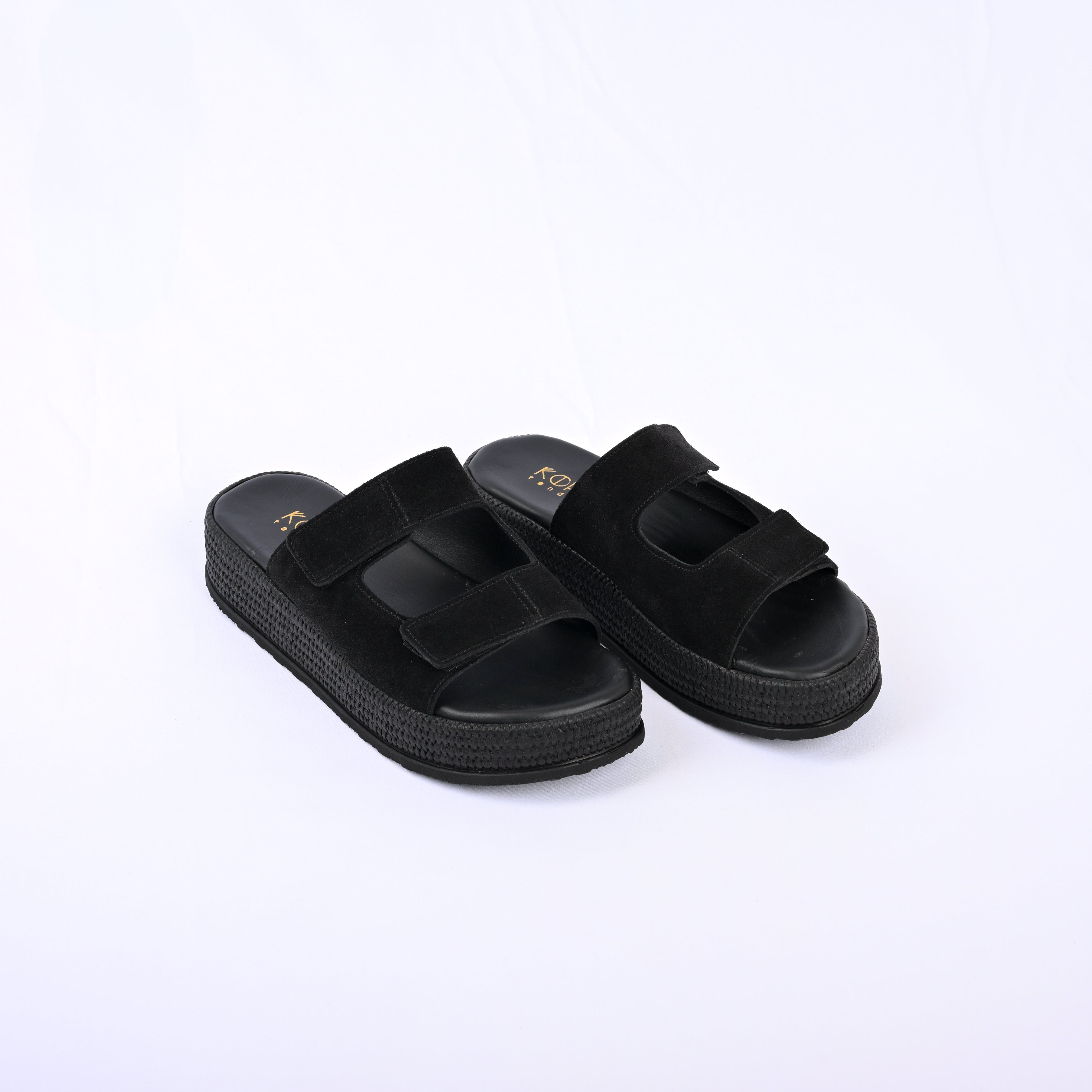CHRYSIDA Suede Flatform with Adjustable Straps