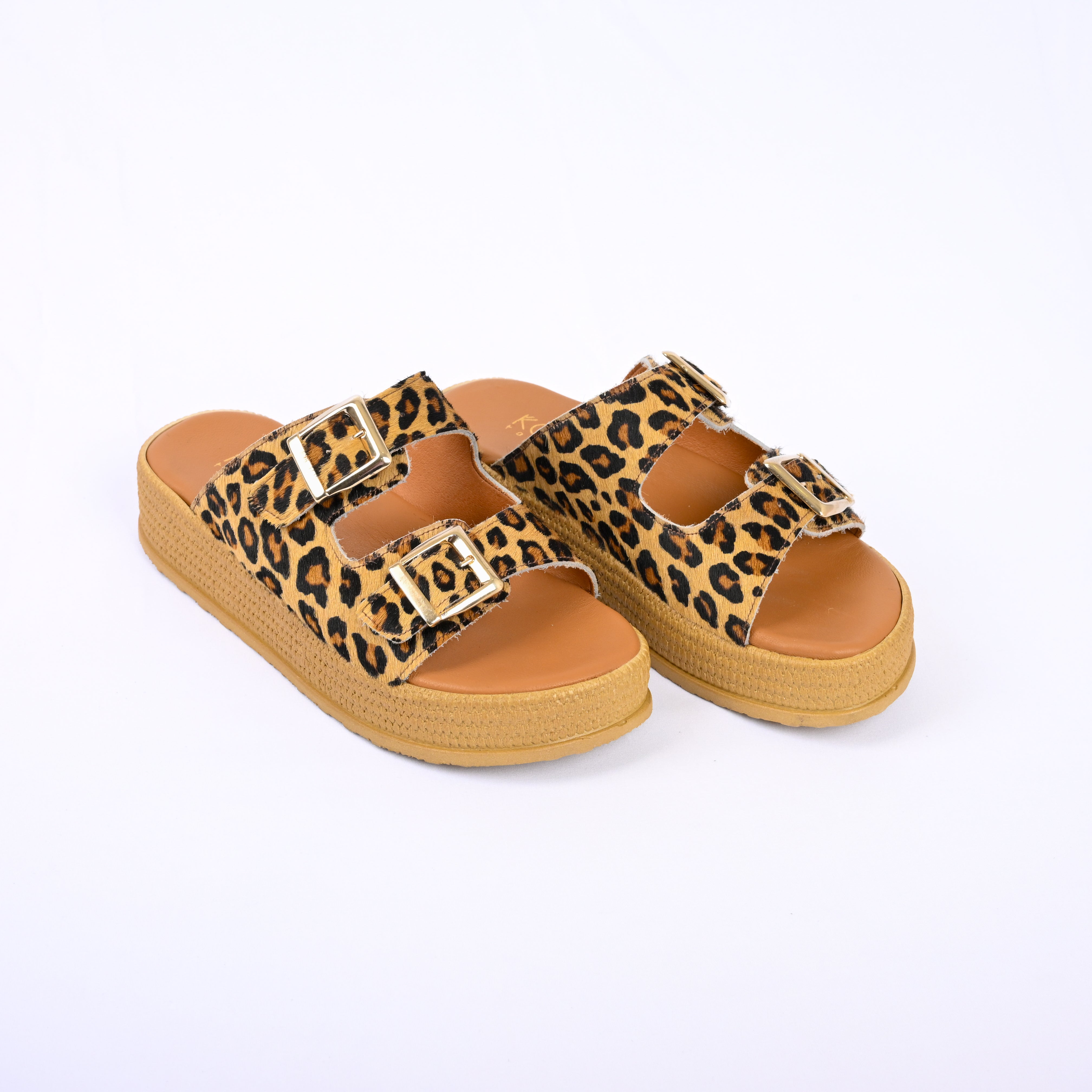 FOTINI Double-Buckle Espadrille Sandals