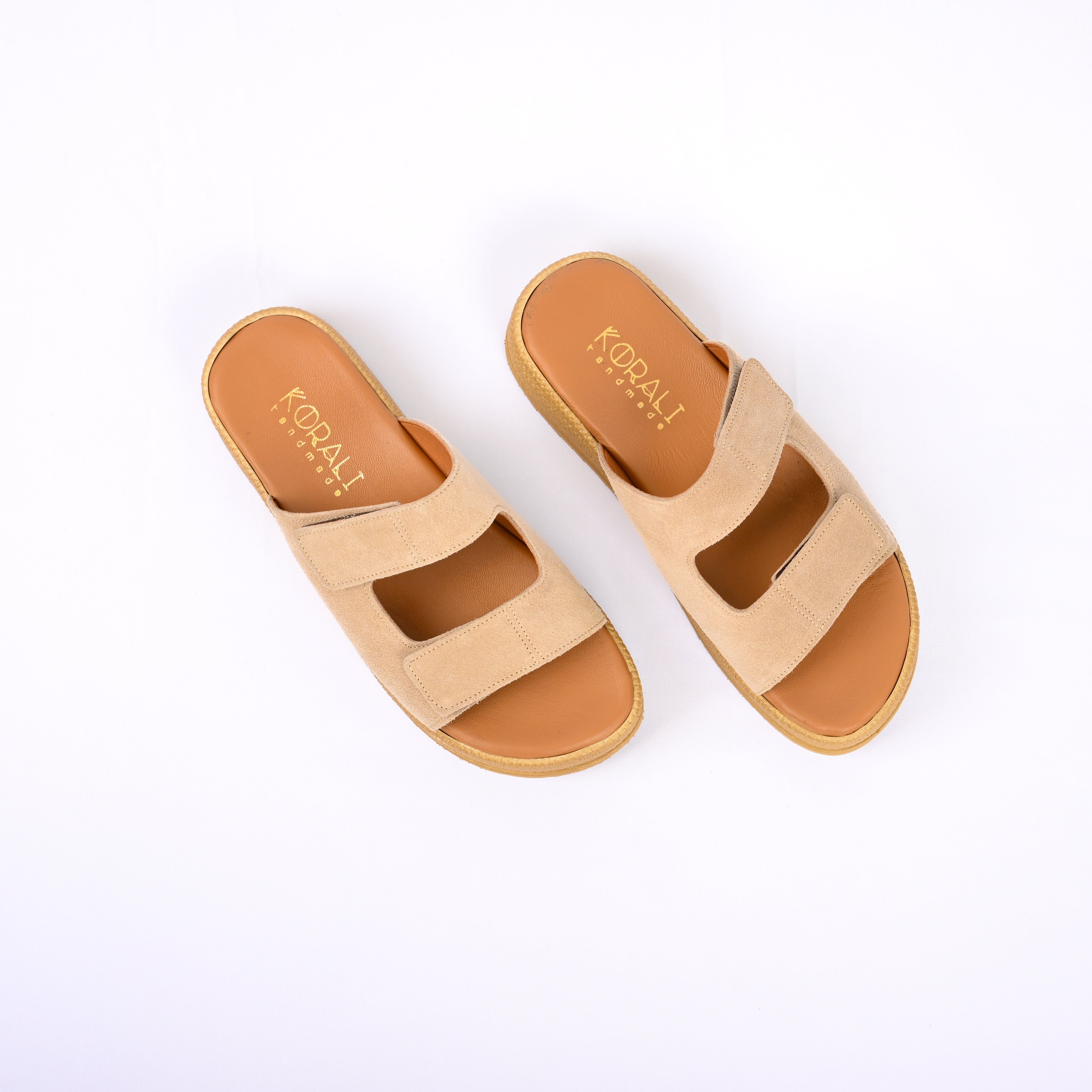 CHRYSIDA Suede Flatform with Adjustable Straps