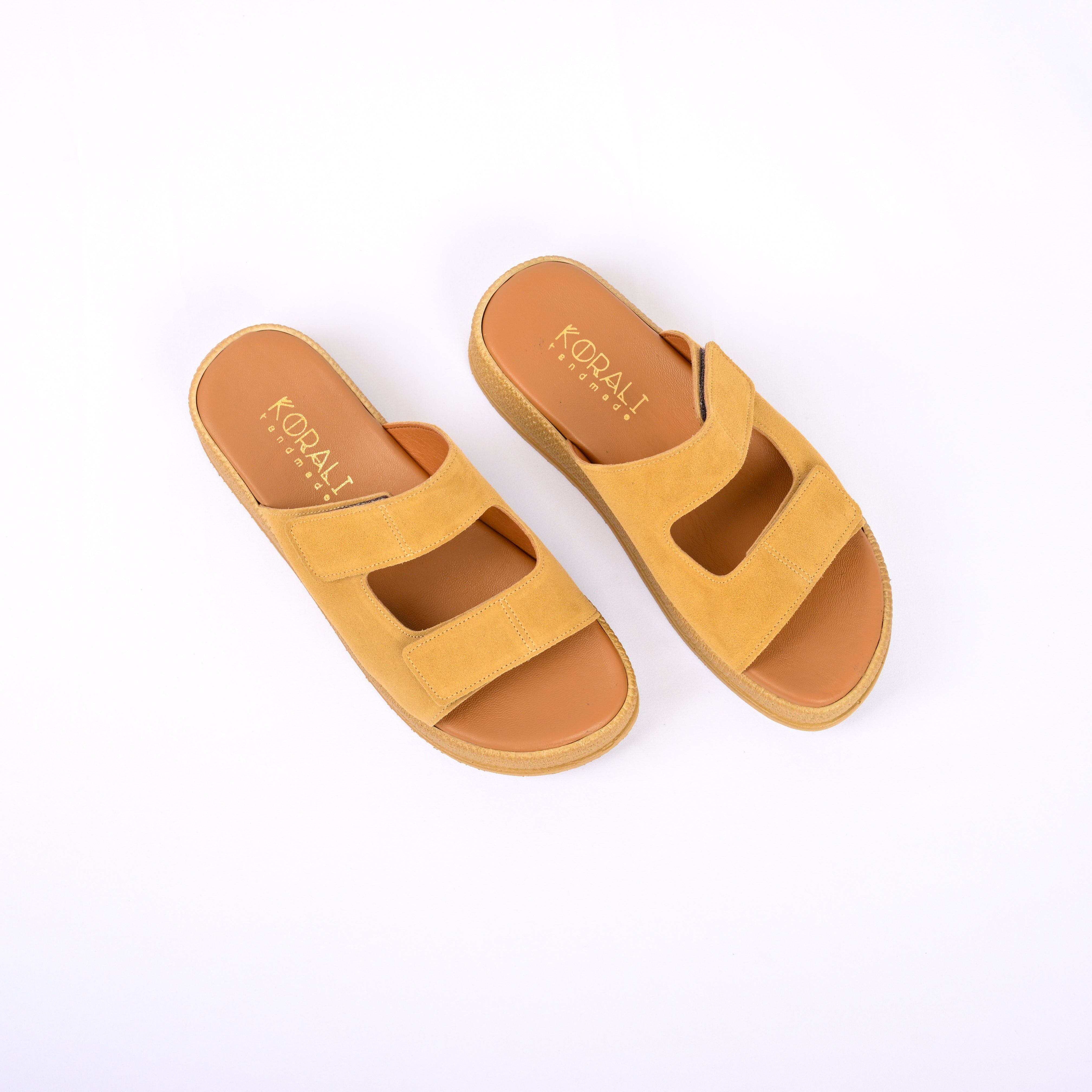 CHRYSIDA Suede Flatform with Adjustable Straps