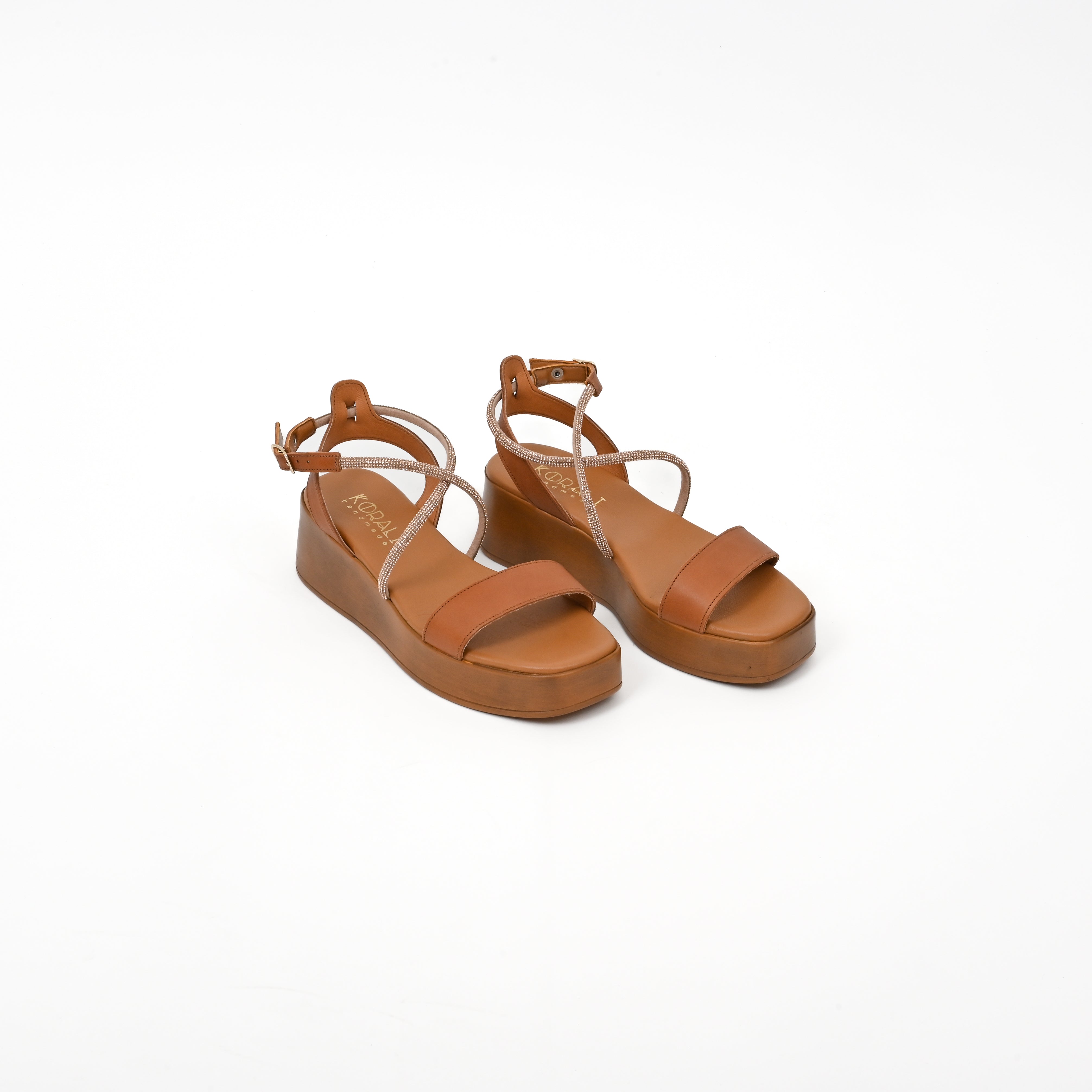 MALVINA Sparkly Flatform Sandals