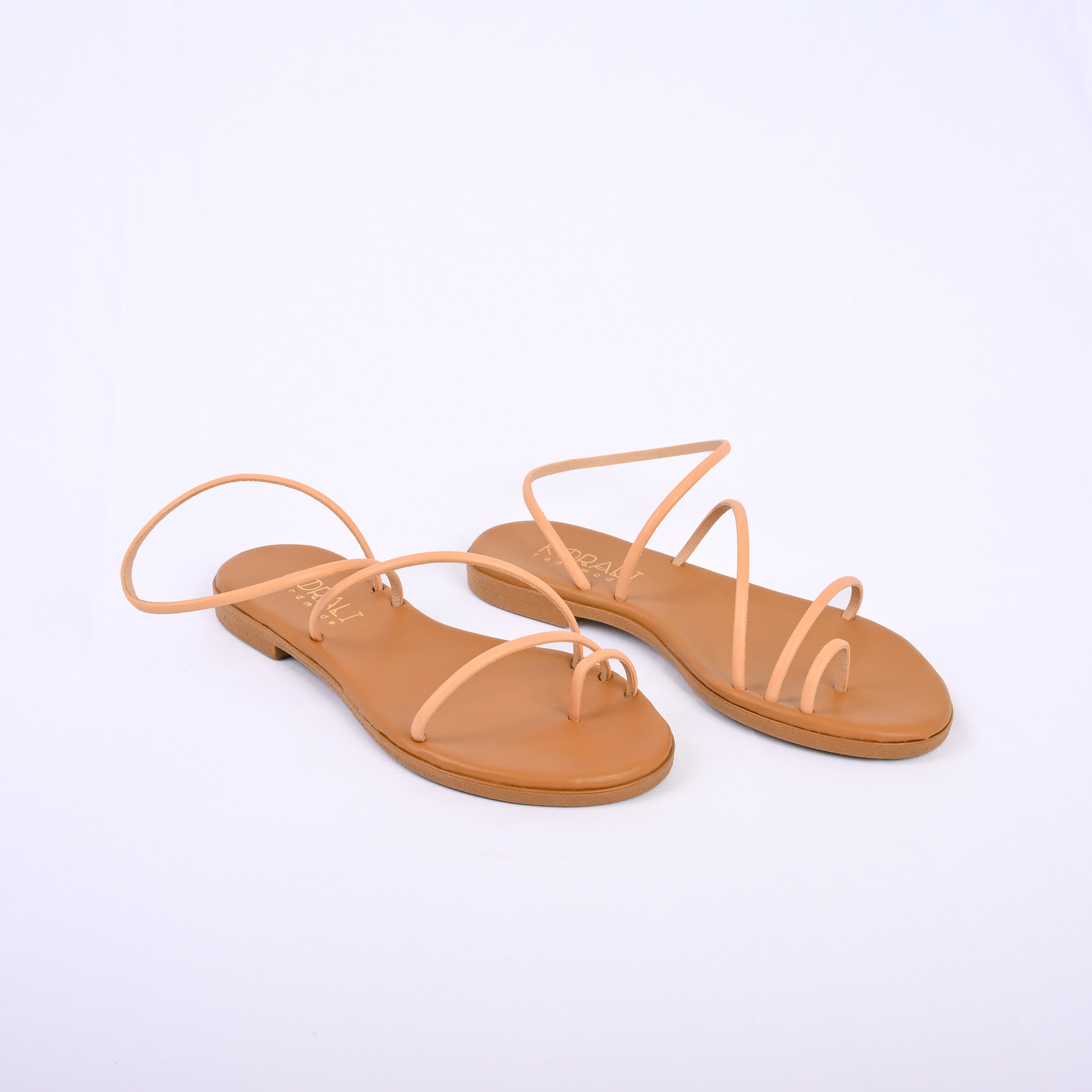 EURYDICE Minimal Leather Strap Sandal