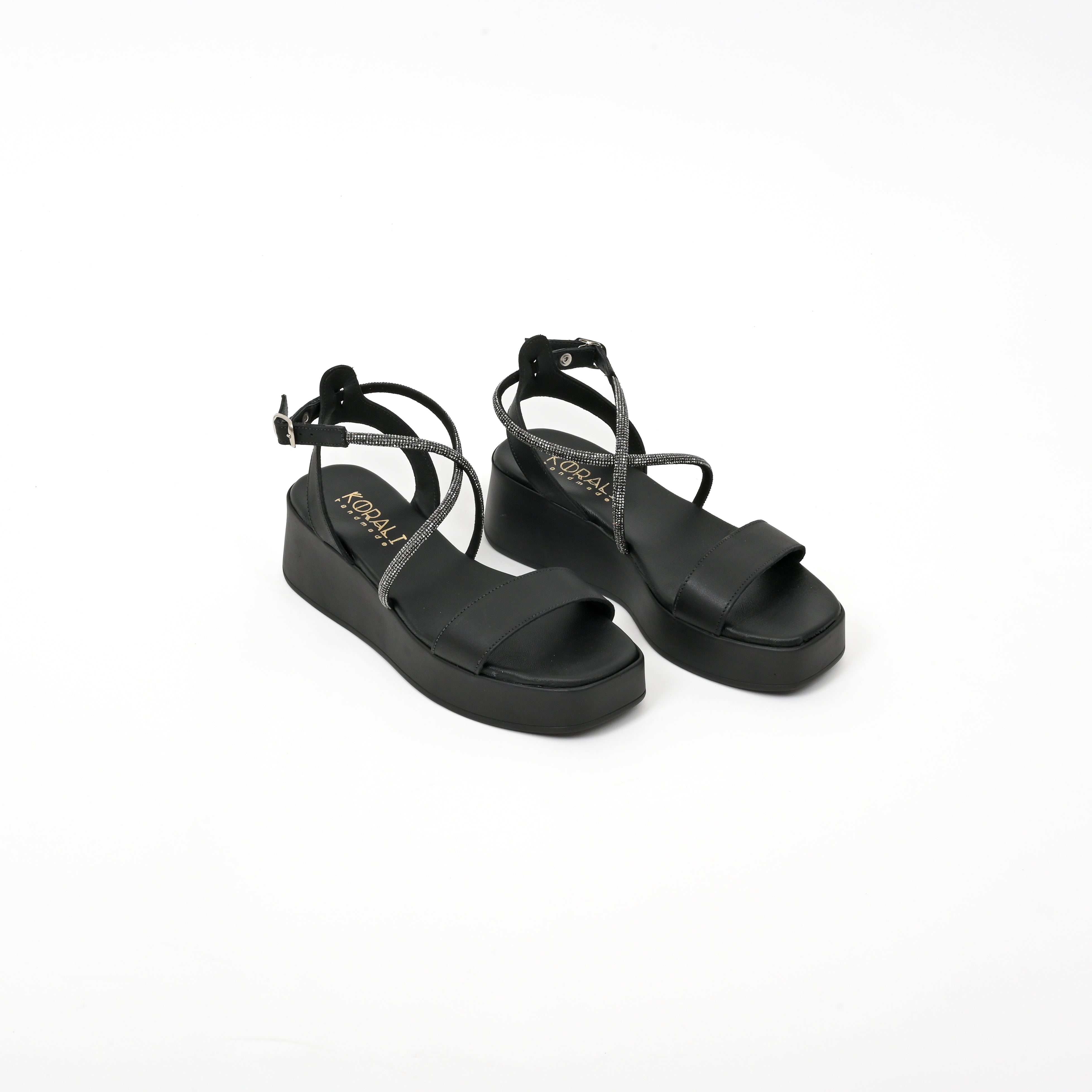 MALVINA Sparkly Flatform Sandals