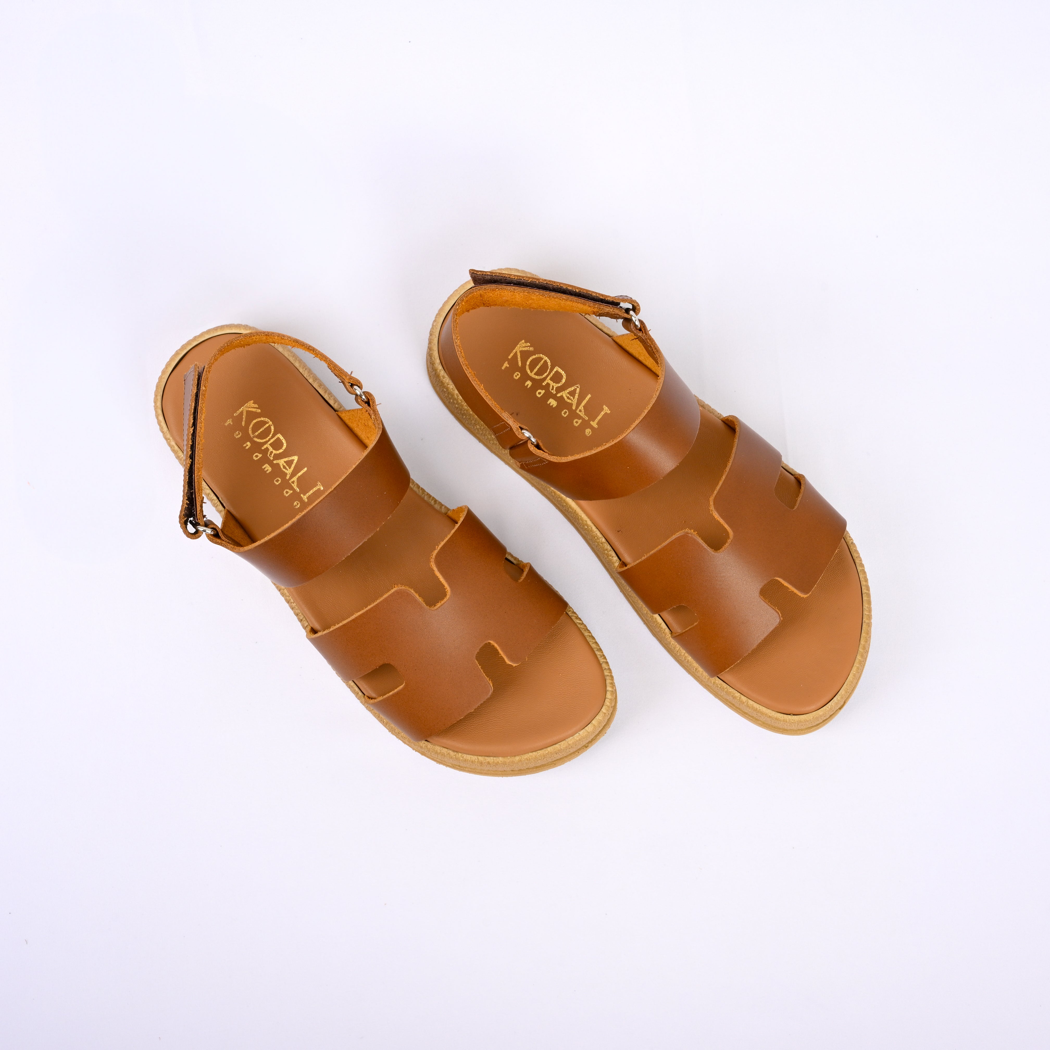 KORALIA Leather Flatform with Espadrille Sole