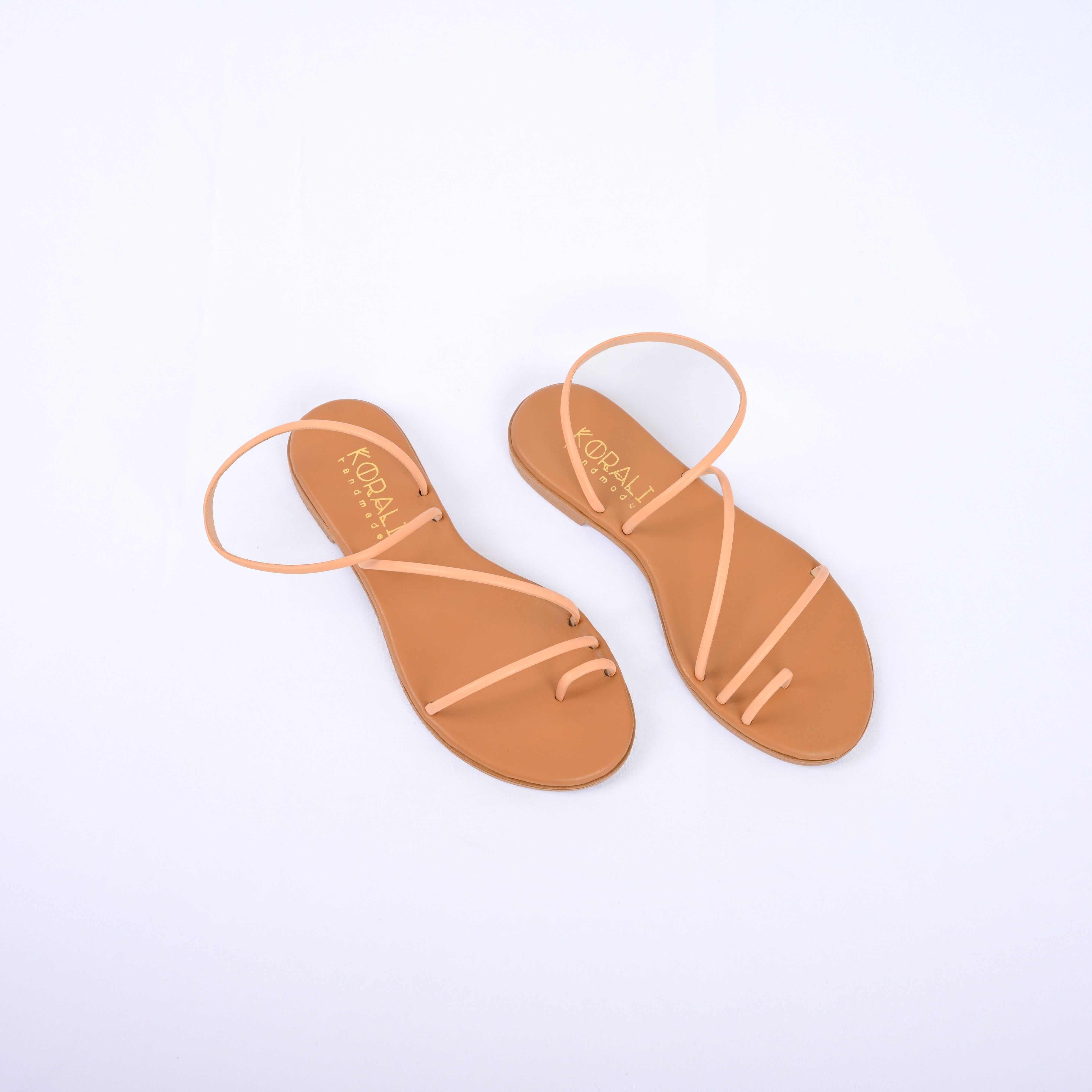 EURYDICE Minimal Leather Strap Sandal