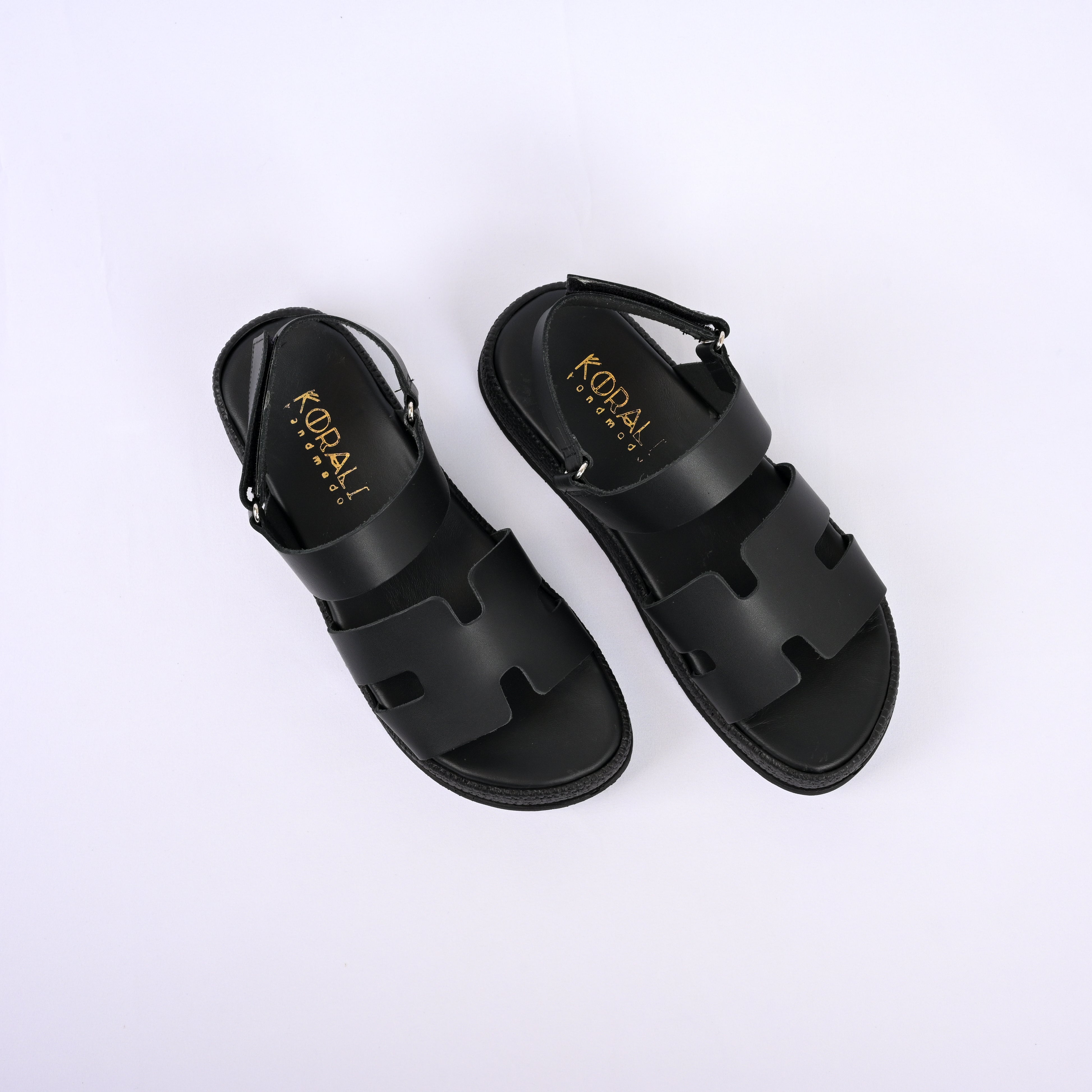 KORALIA Leather Flatform with Espadrille Sole