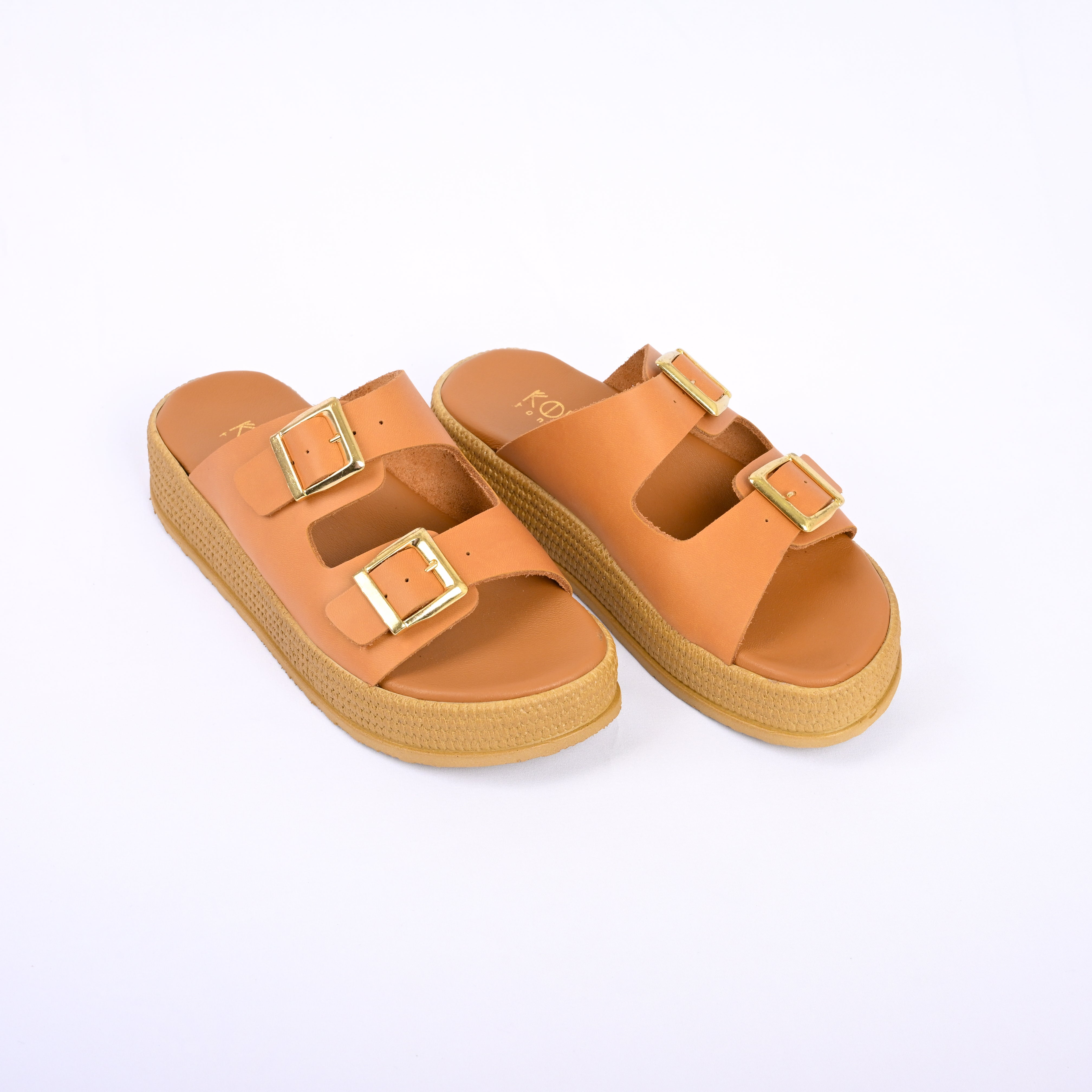 FOTINI Double-Buckle Espadrille Sandals