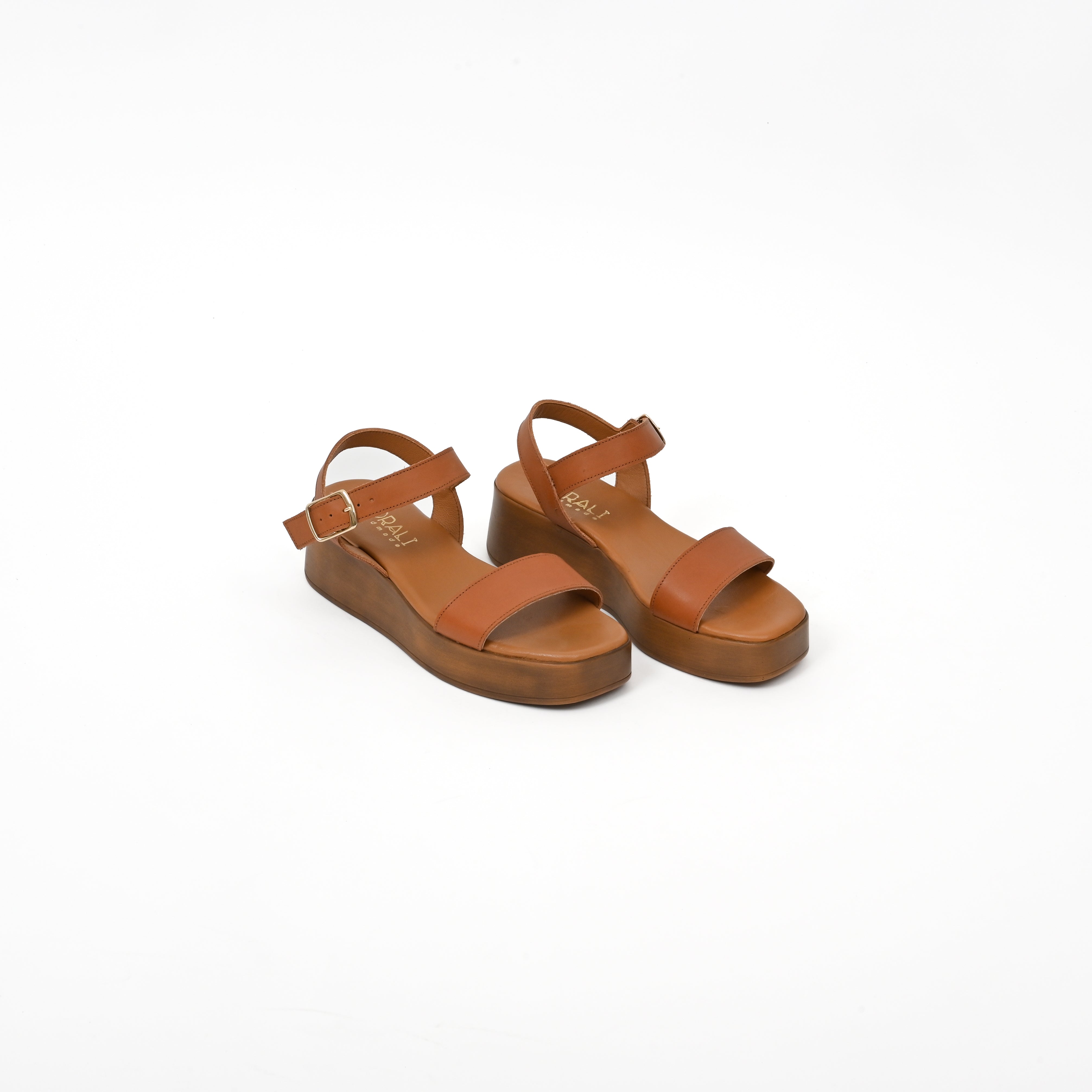 ARETI Leather Platform Sandals