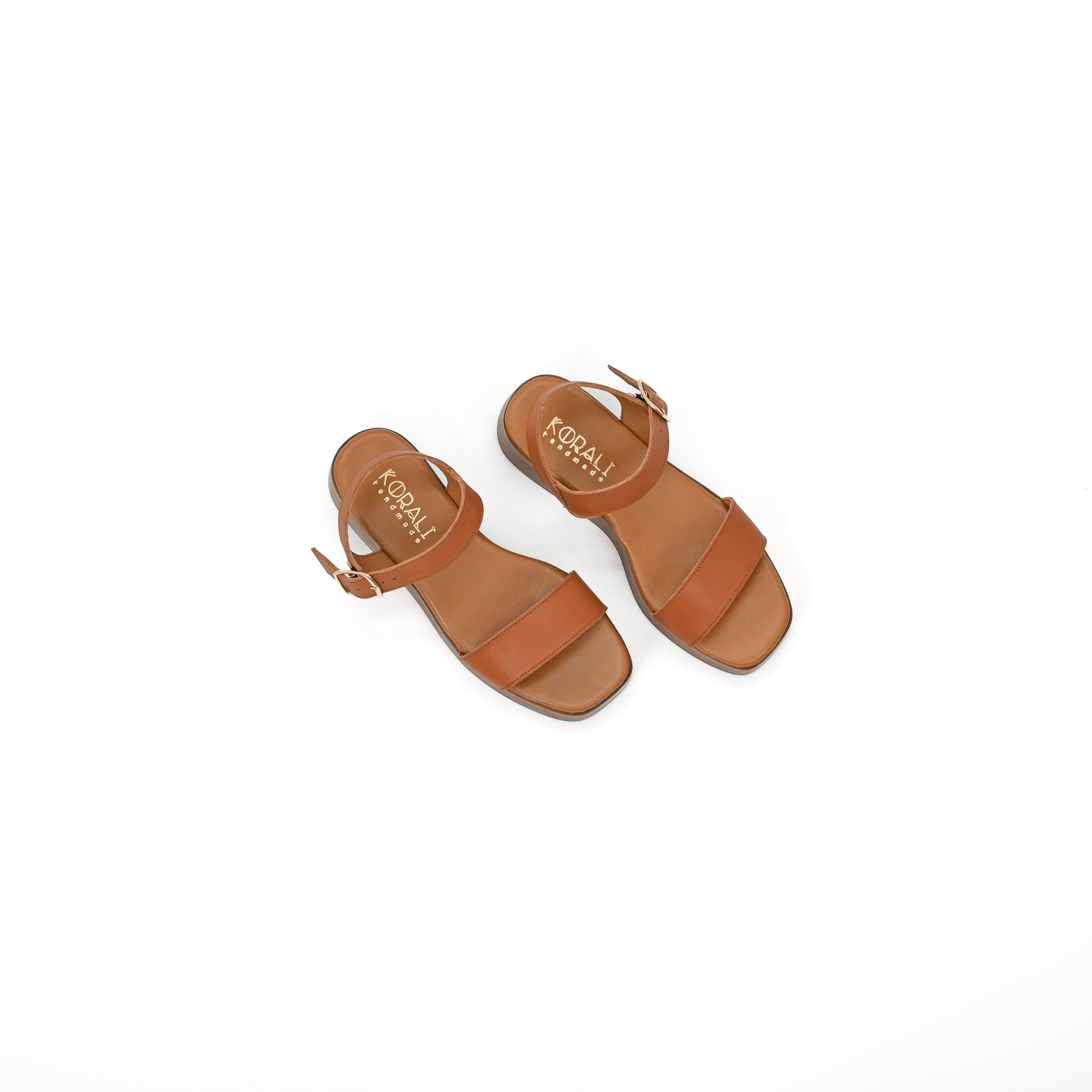 ARETI Leather Platform Sandals