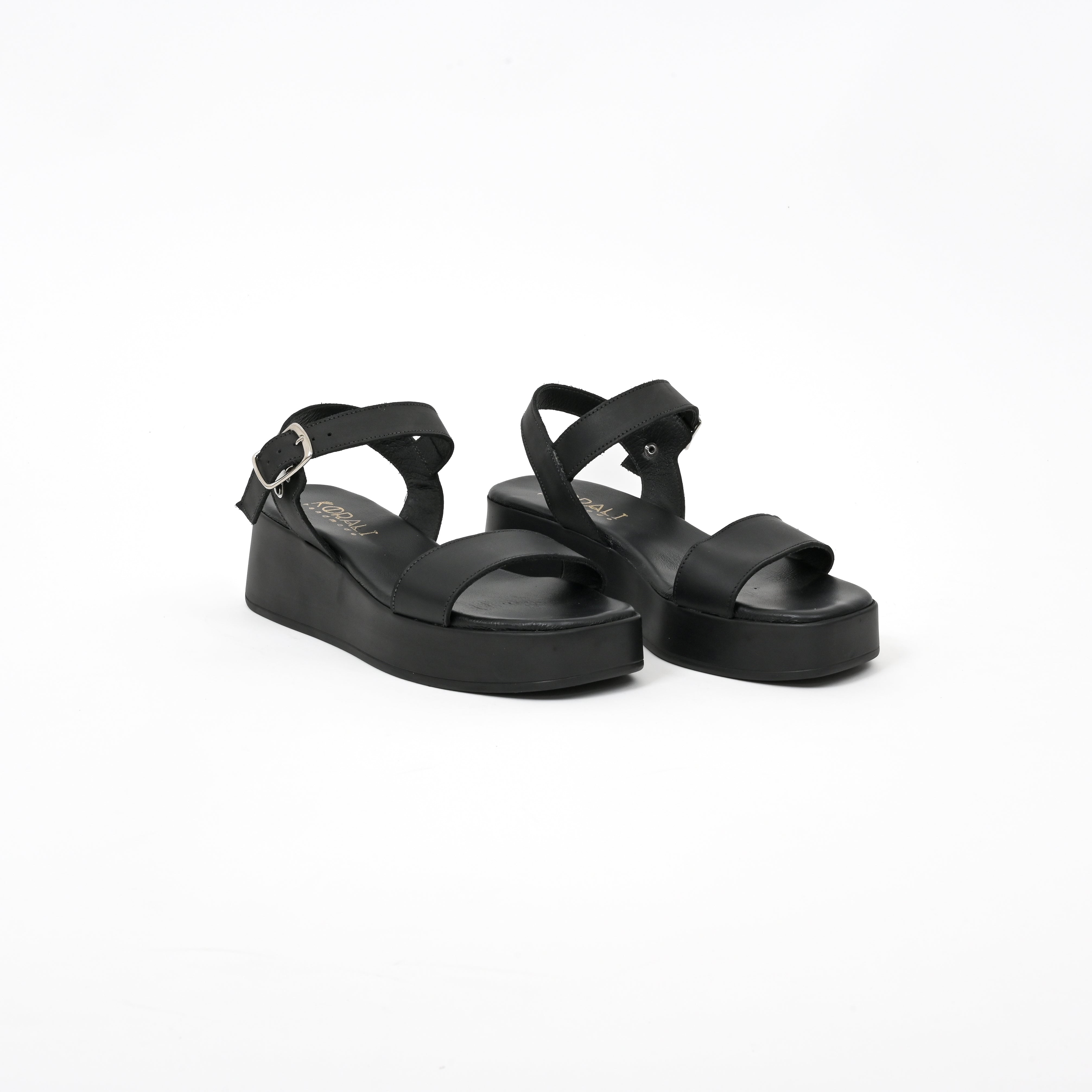 ARETI Leather Platform Sandals