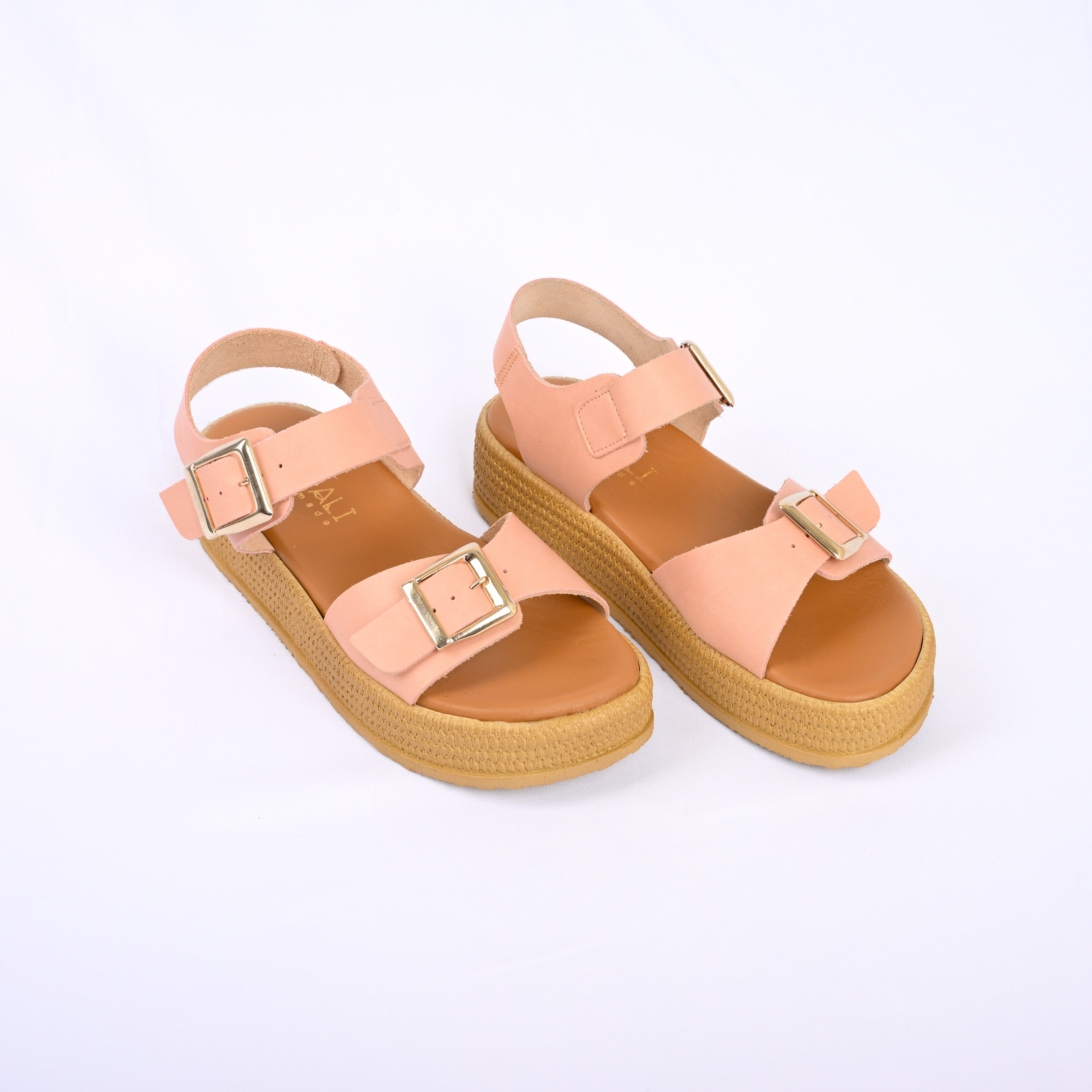 VASILIKI Leather Buckle Sandals