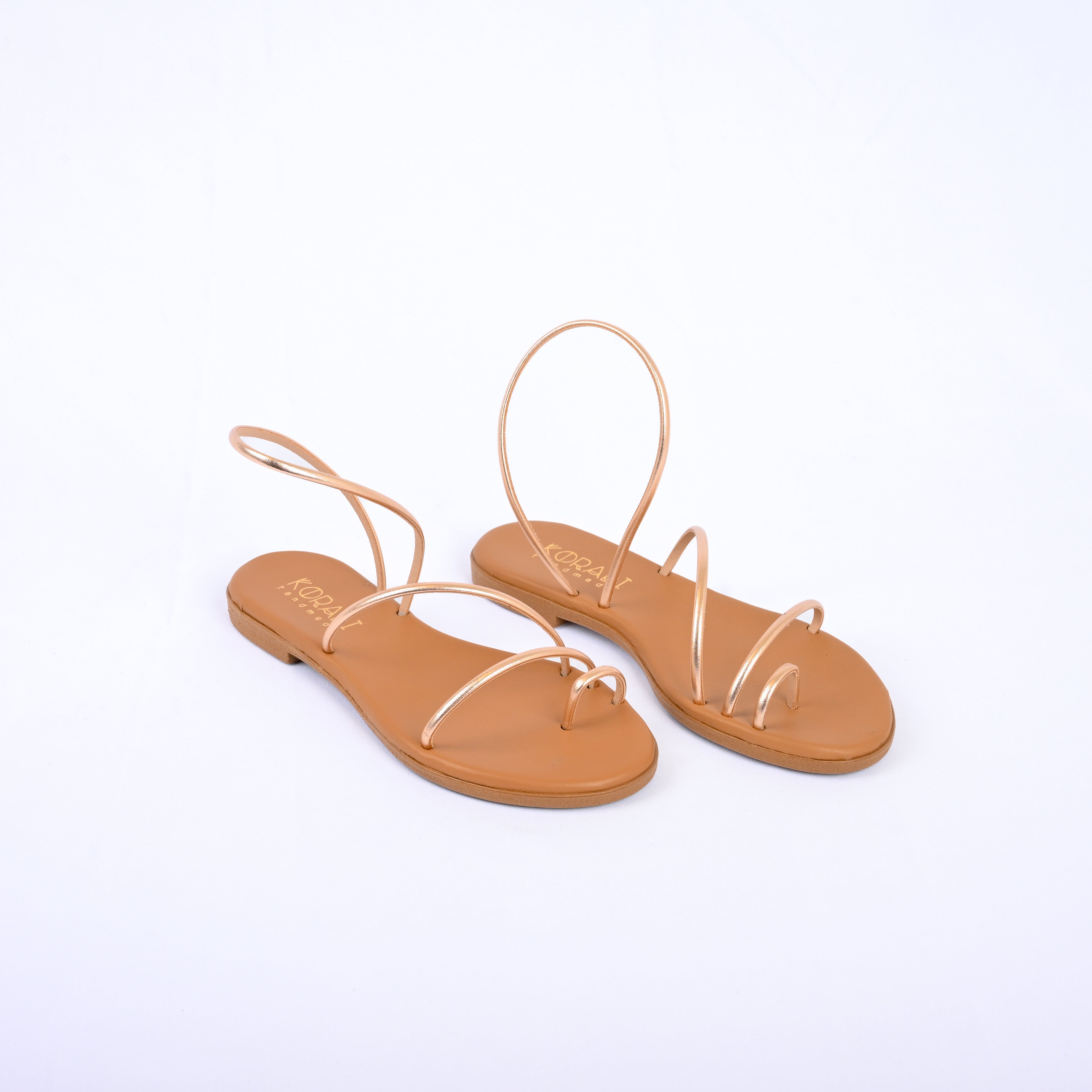 EURYDICE Minimal Leather Strap Sandal