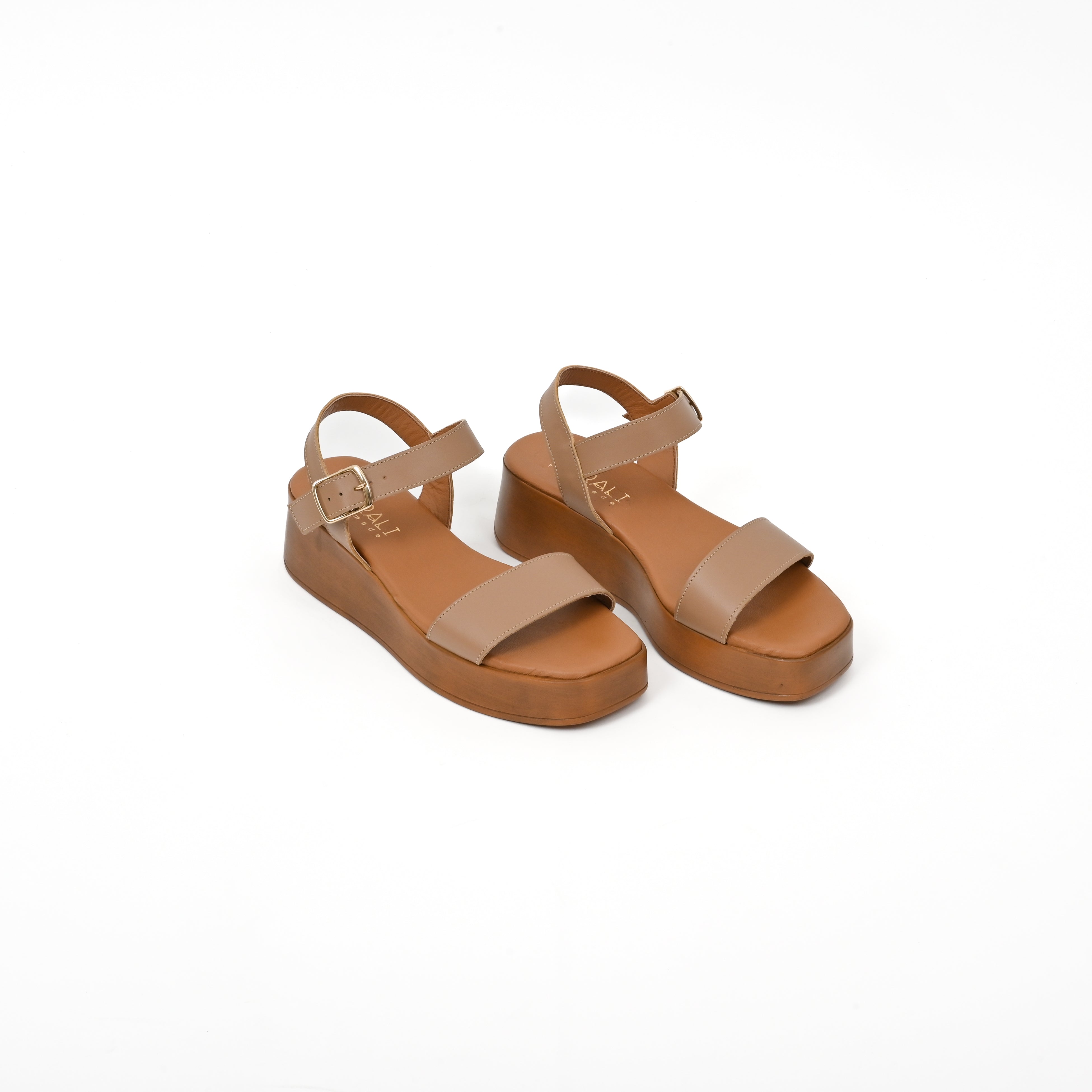 ARETI Leather Platform Sandals