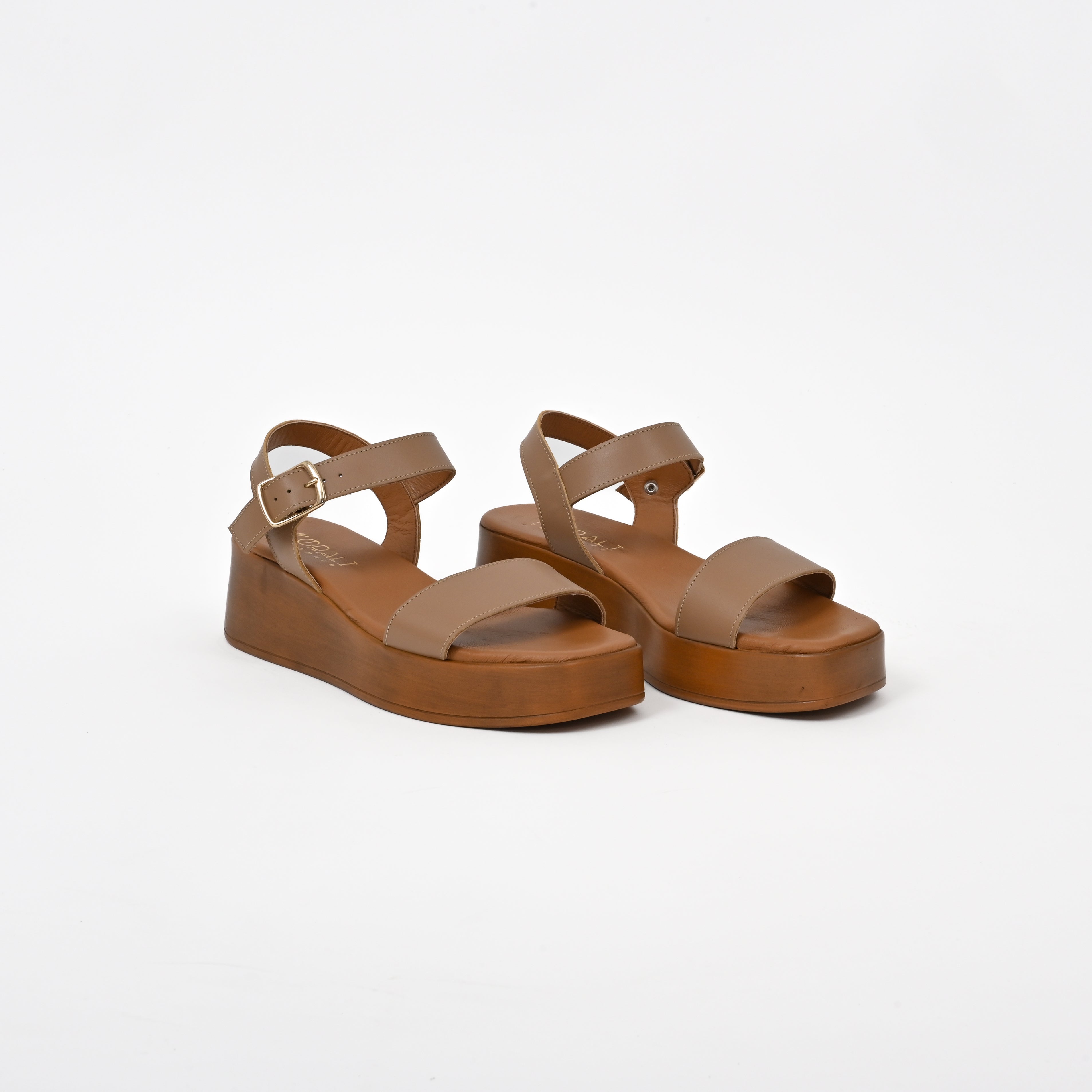 ARETI Leather Platform Sandals