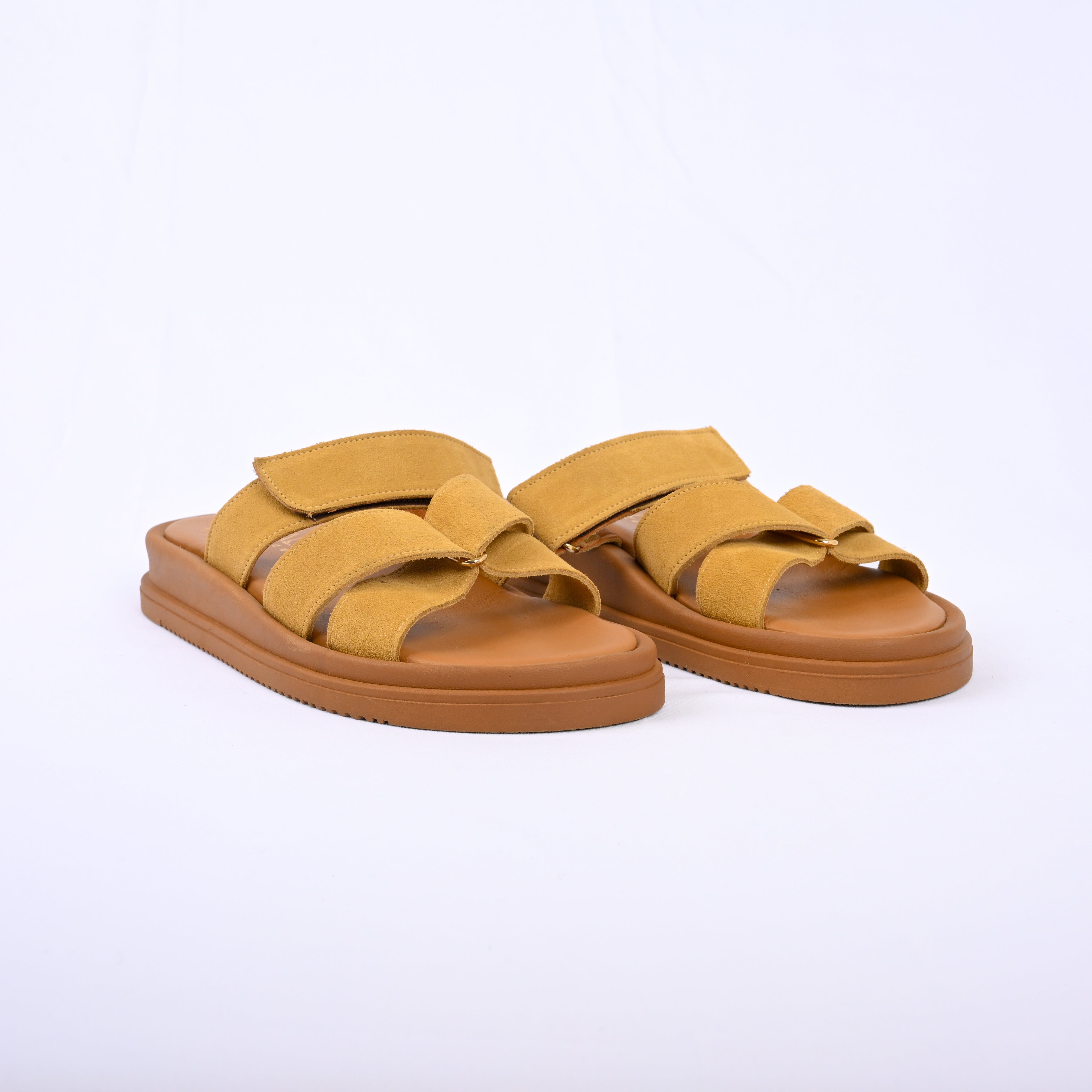 CHLOE Butterfly Strap Suede Slides