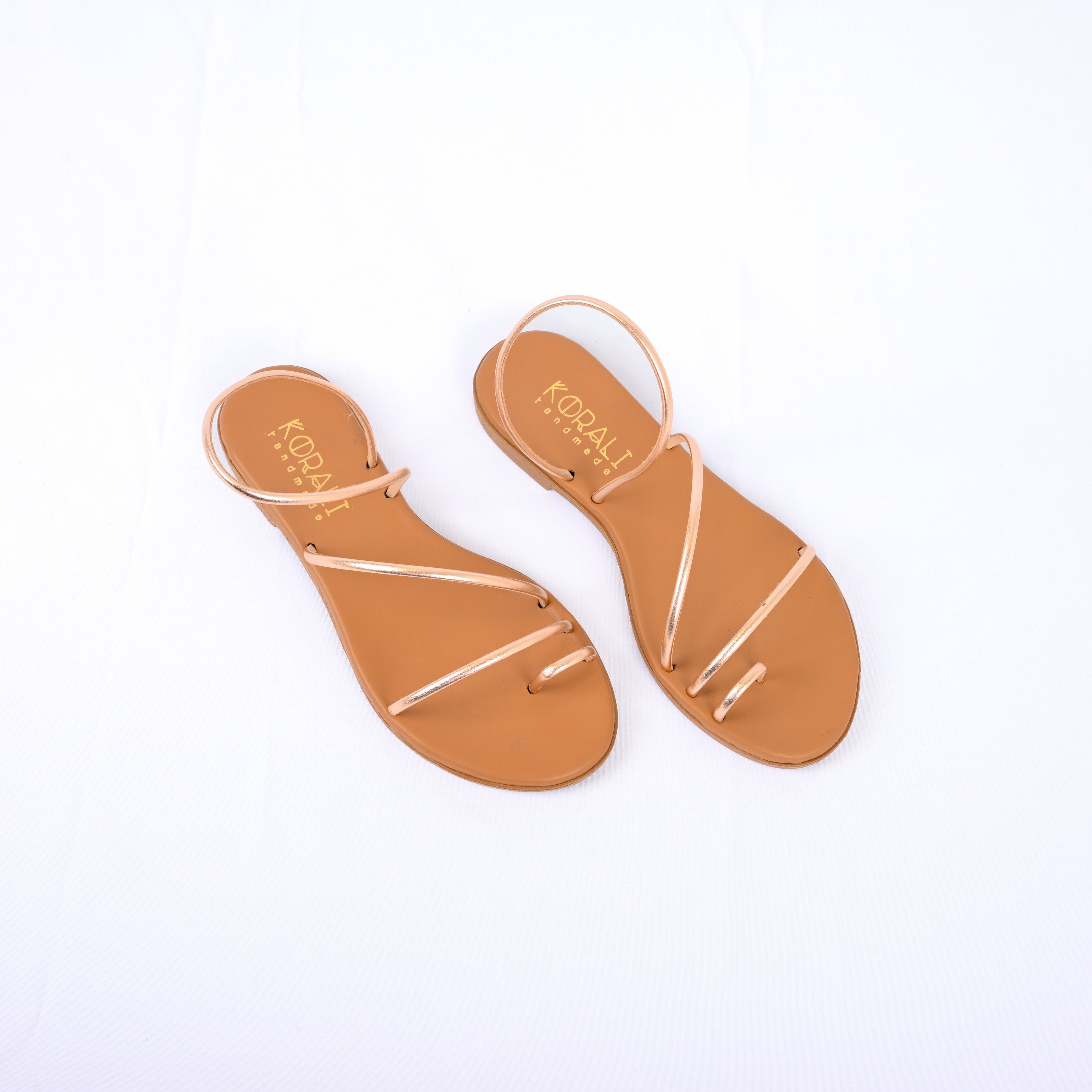 EURYDICE Minimal Leather Strap Sandal