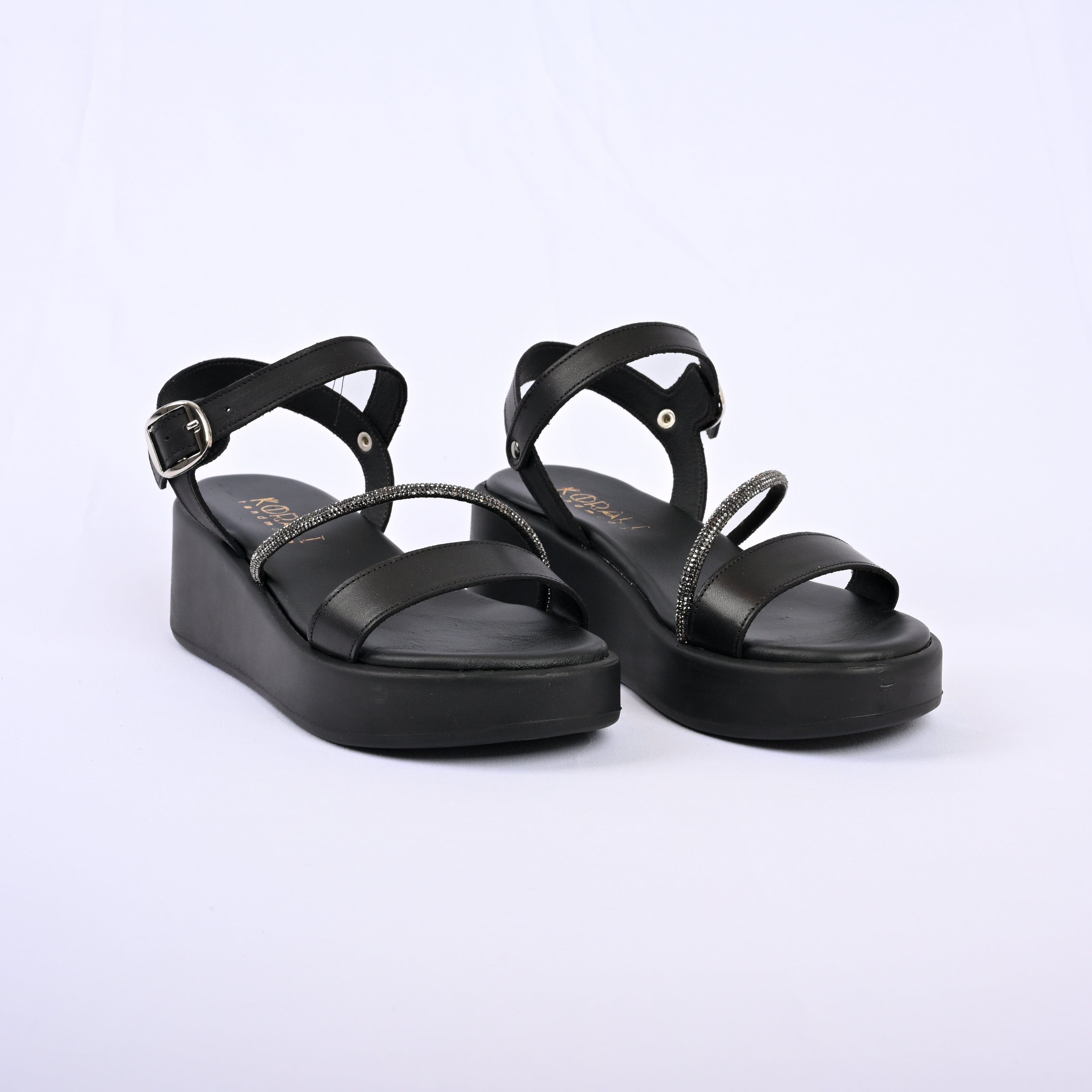 MARITINA Embellished Platform Strap Sandals