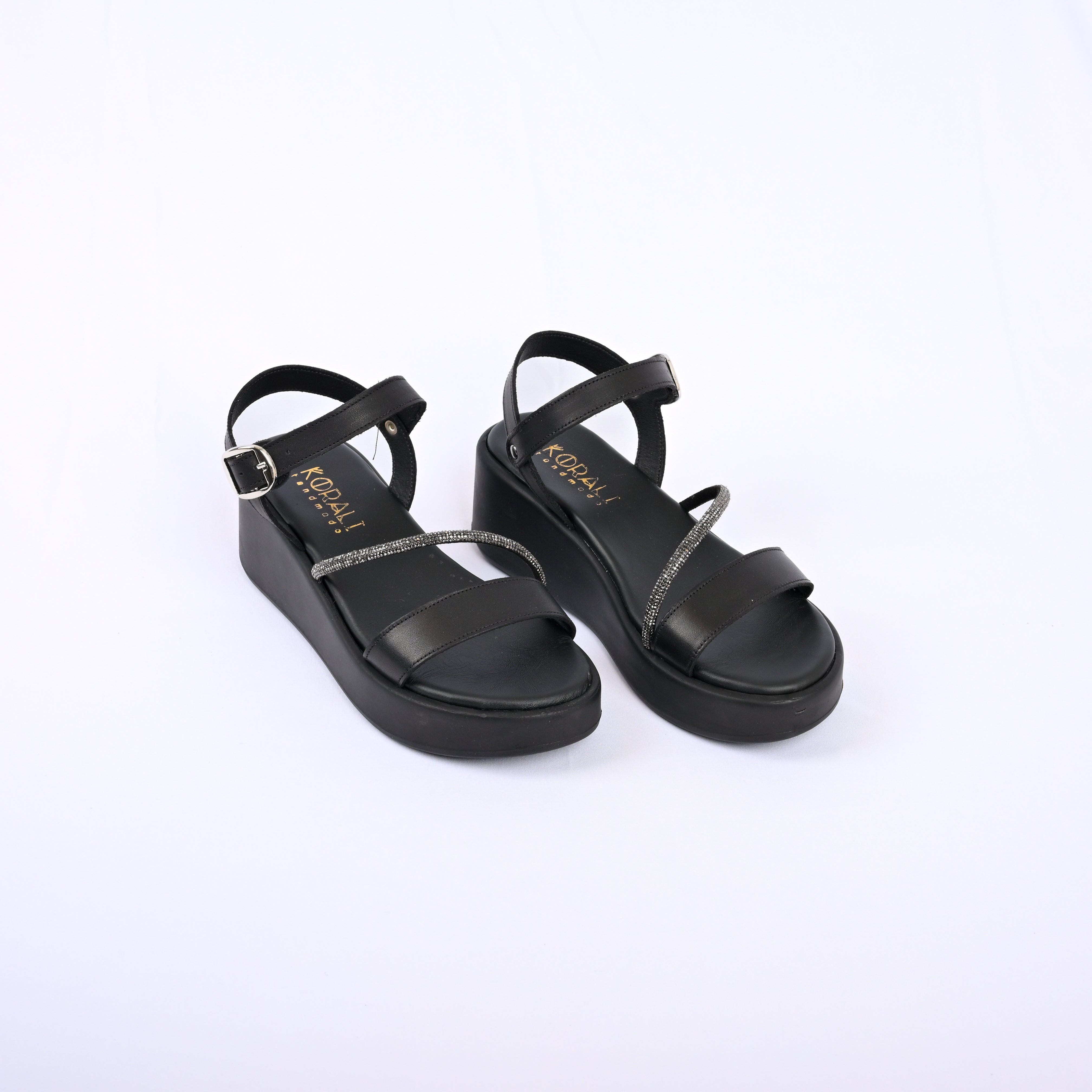 MARITINA Embellished Platform Strap Sandals