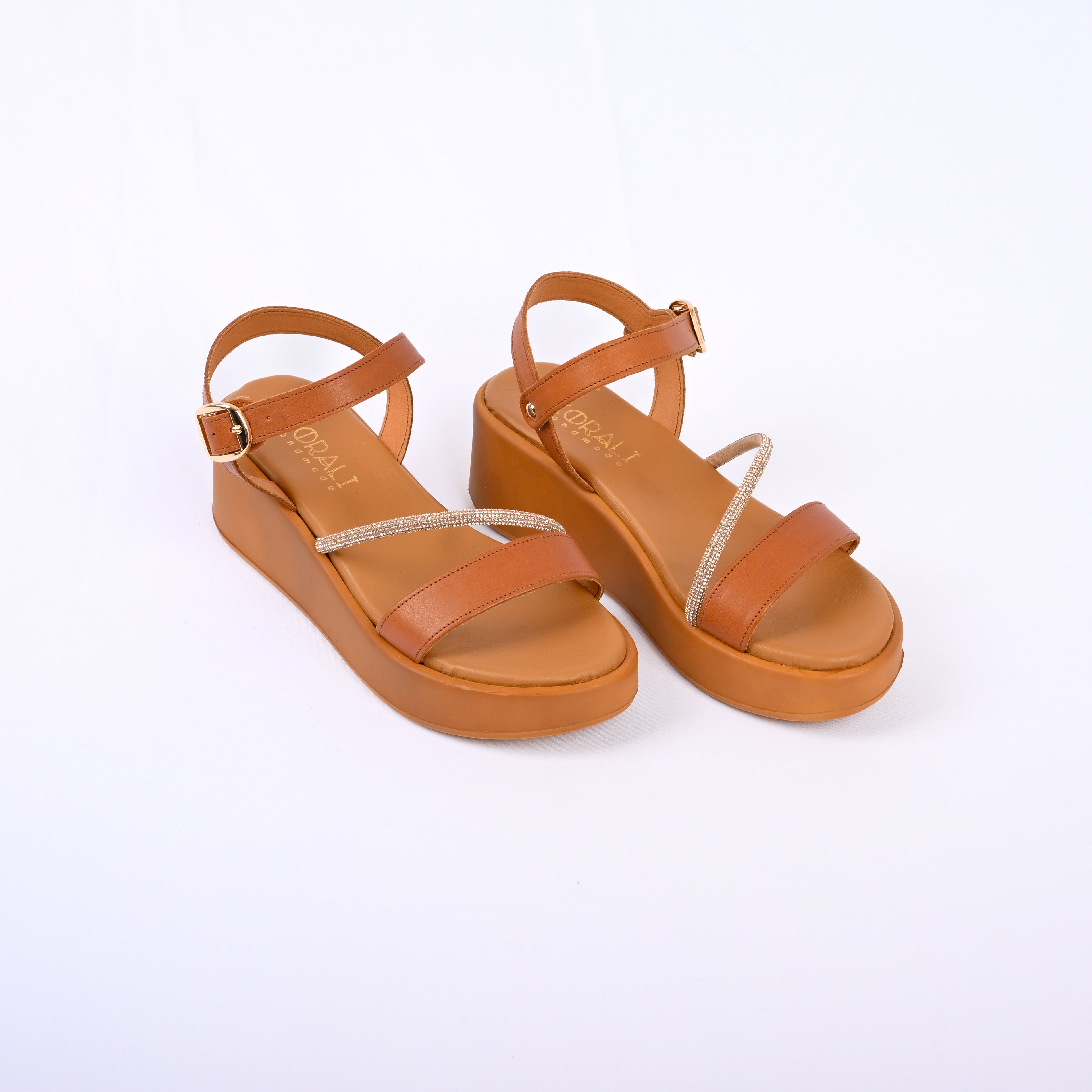 MARITINA Embellished Platform Strap Sandals