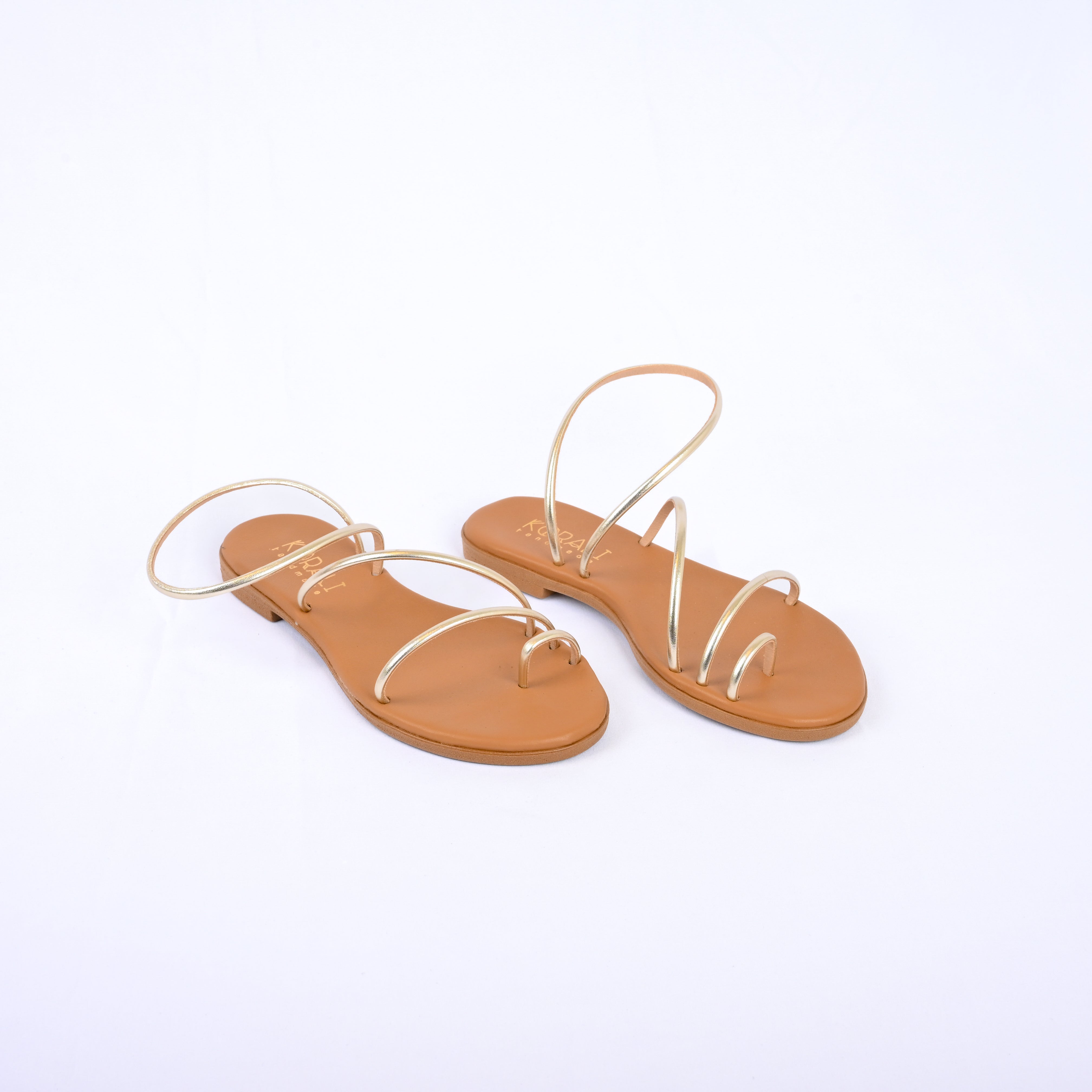 EURYDICE Minimal Leather Strap Sandal