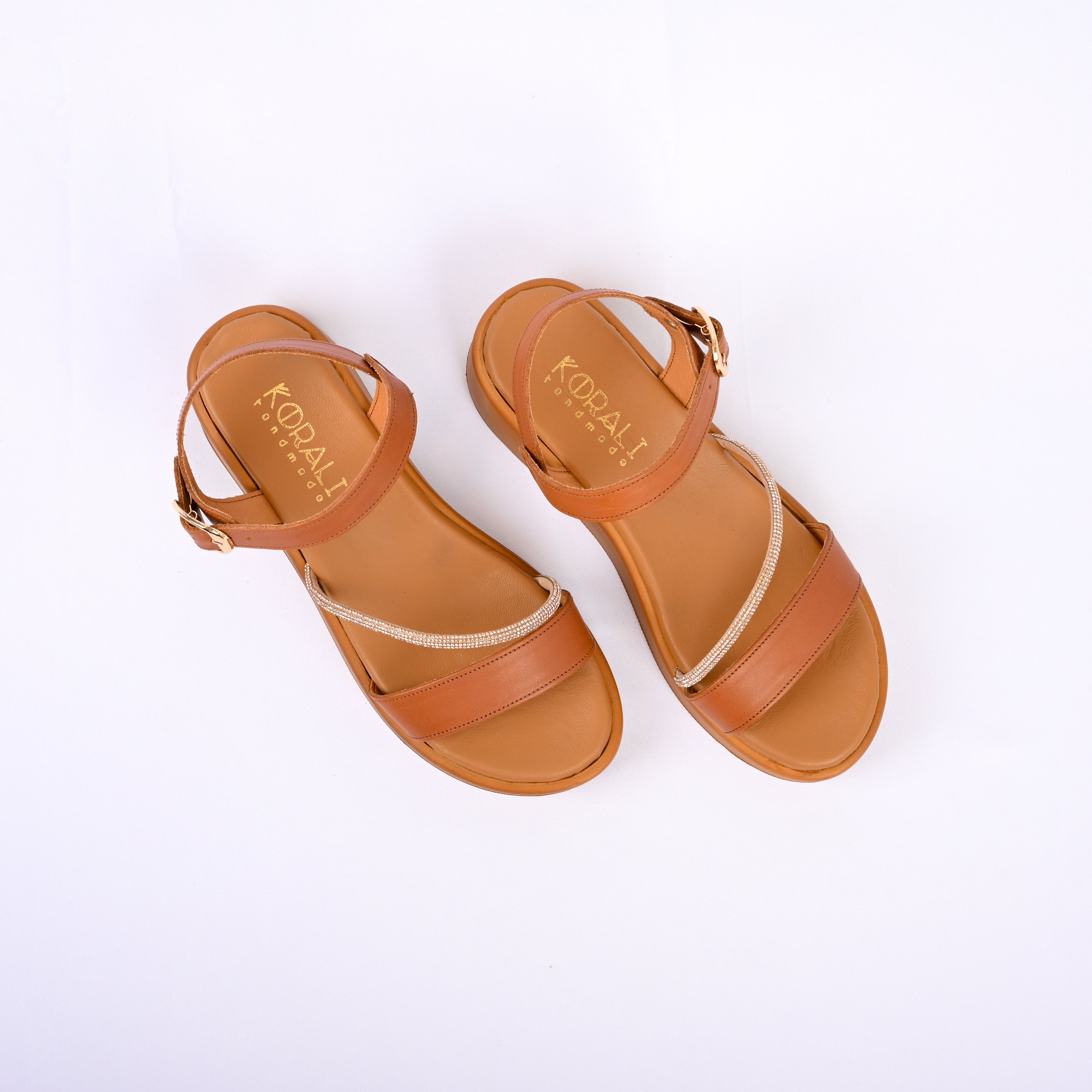 MARITINA Embellished Platform Strap Sandals