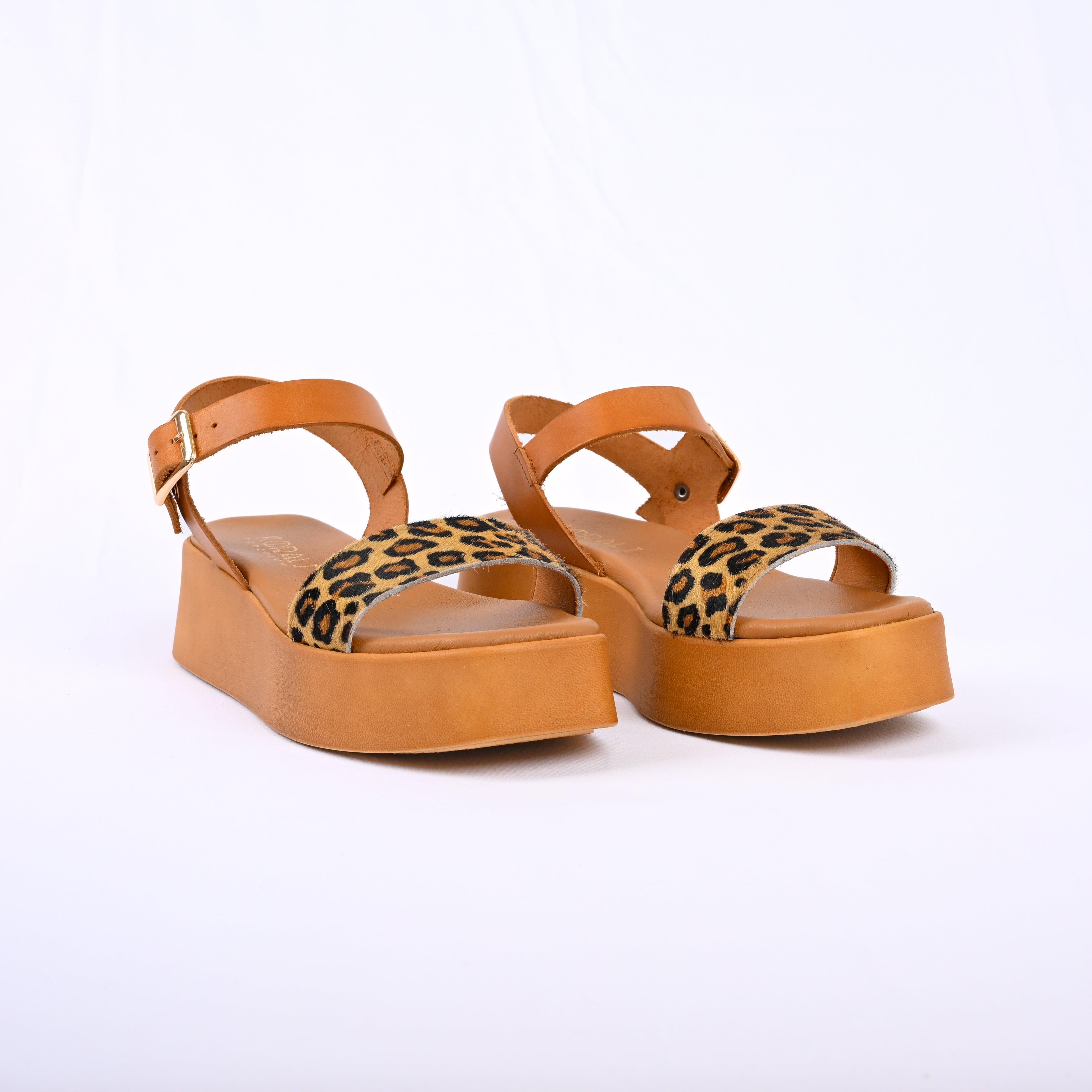 ARETI Leather Platform Sandals