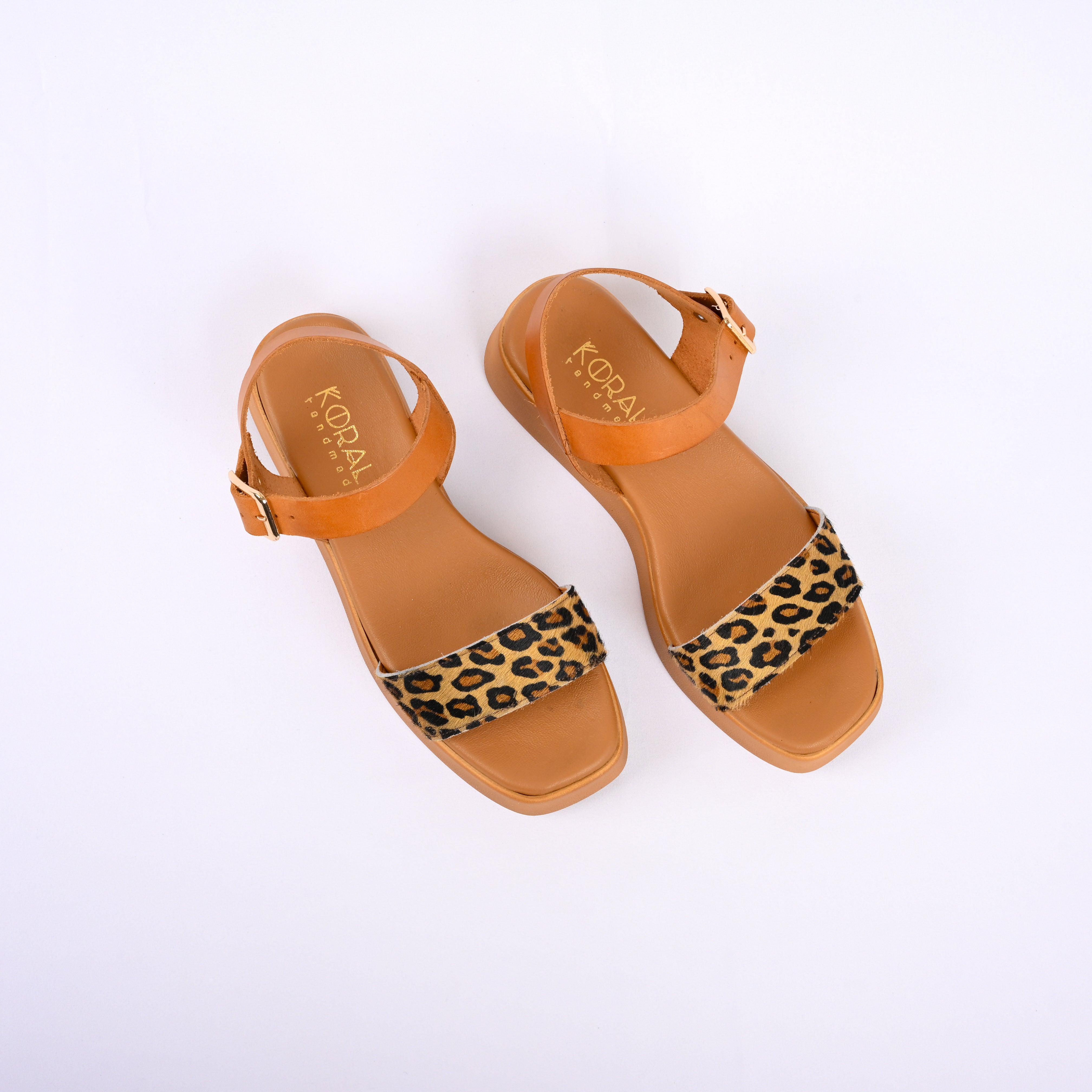 ARETI Leather Platform Sandals
