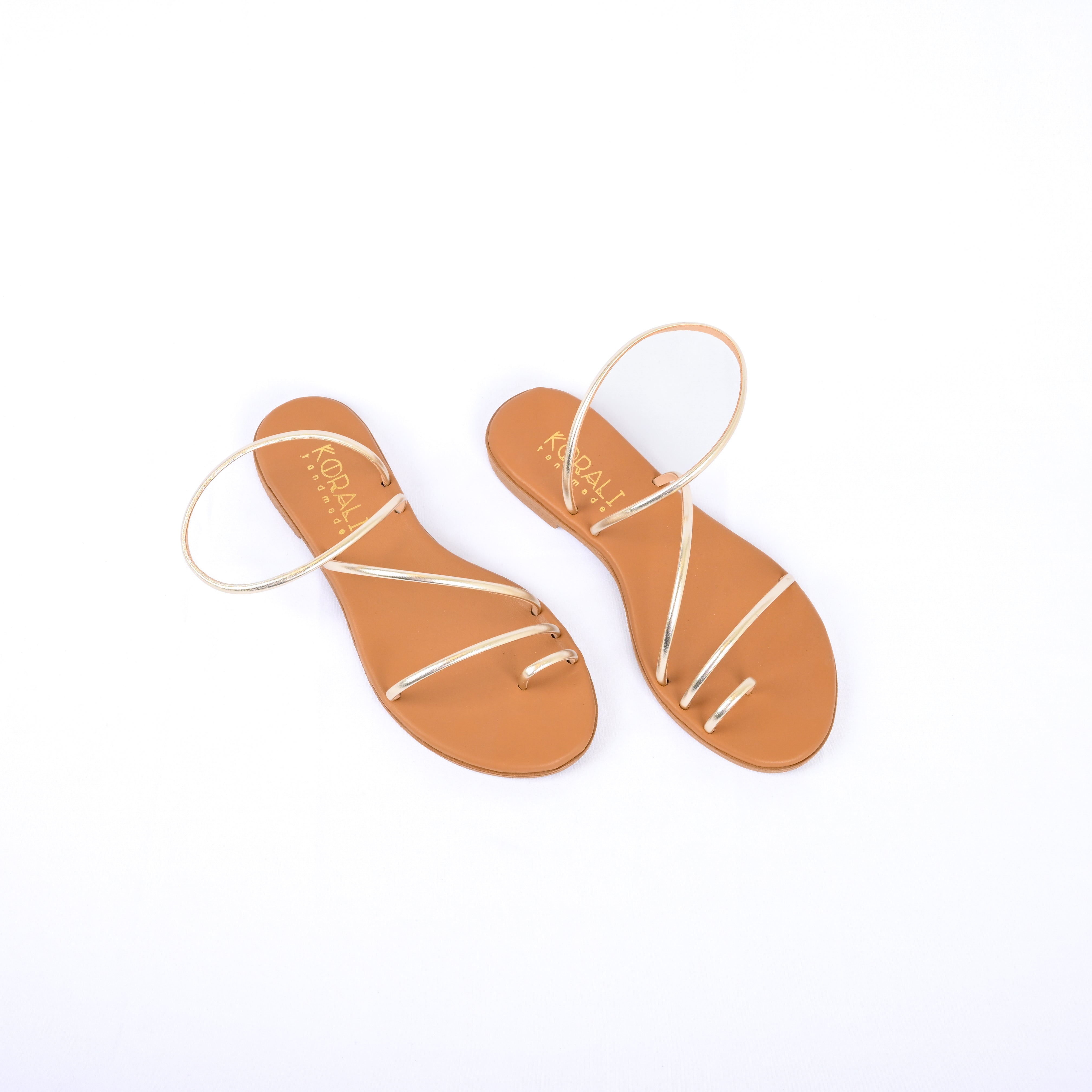 EURYDICE Minimal Leather Strap Sandal