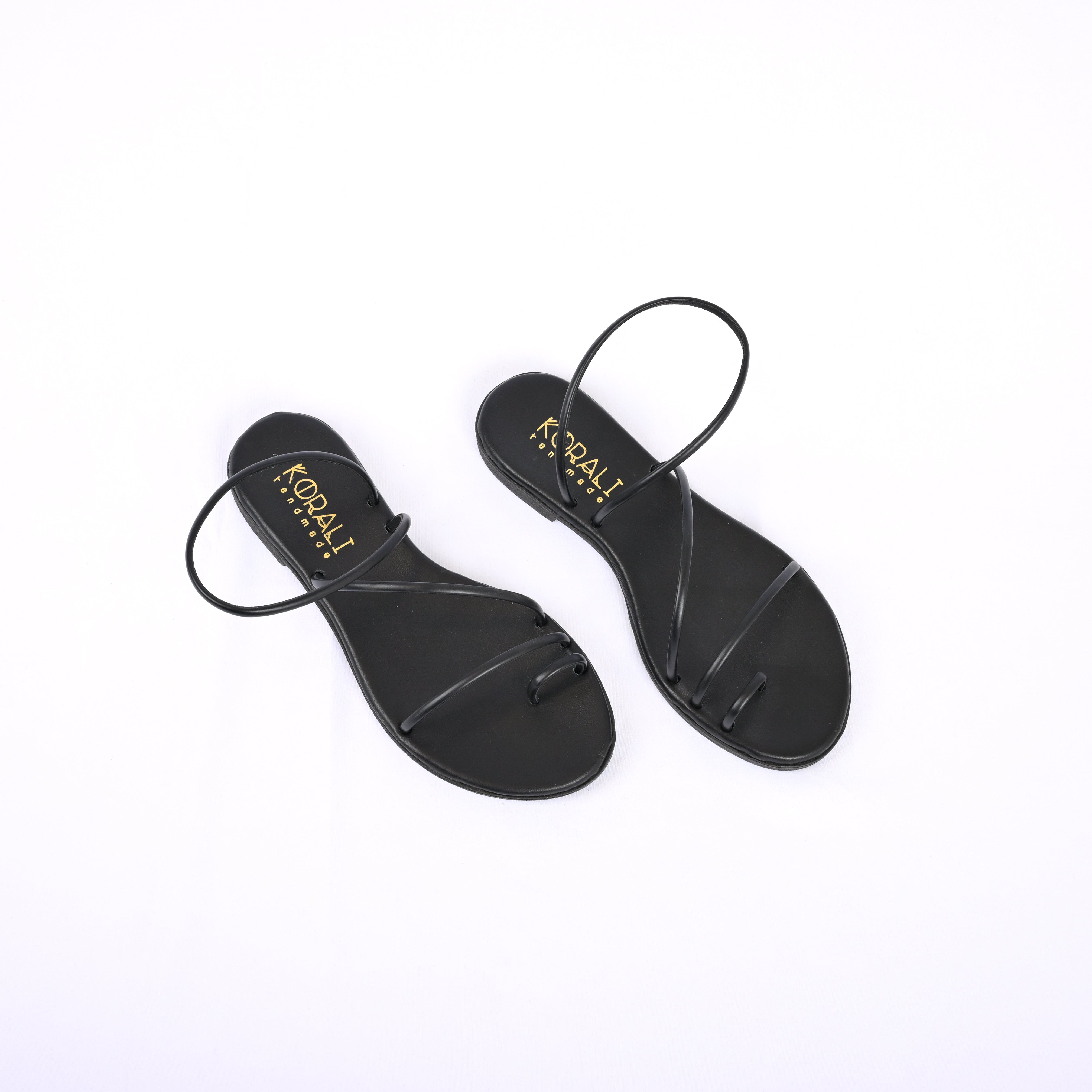 EURYDICE Minimal Leather Strap Sandal