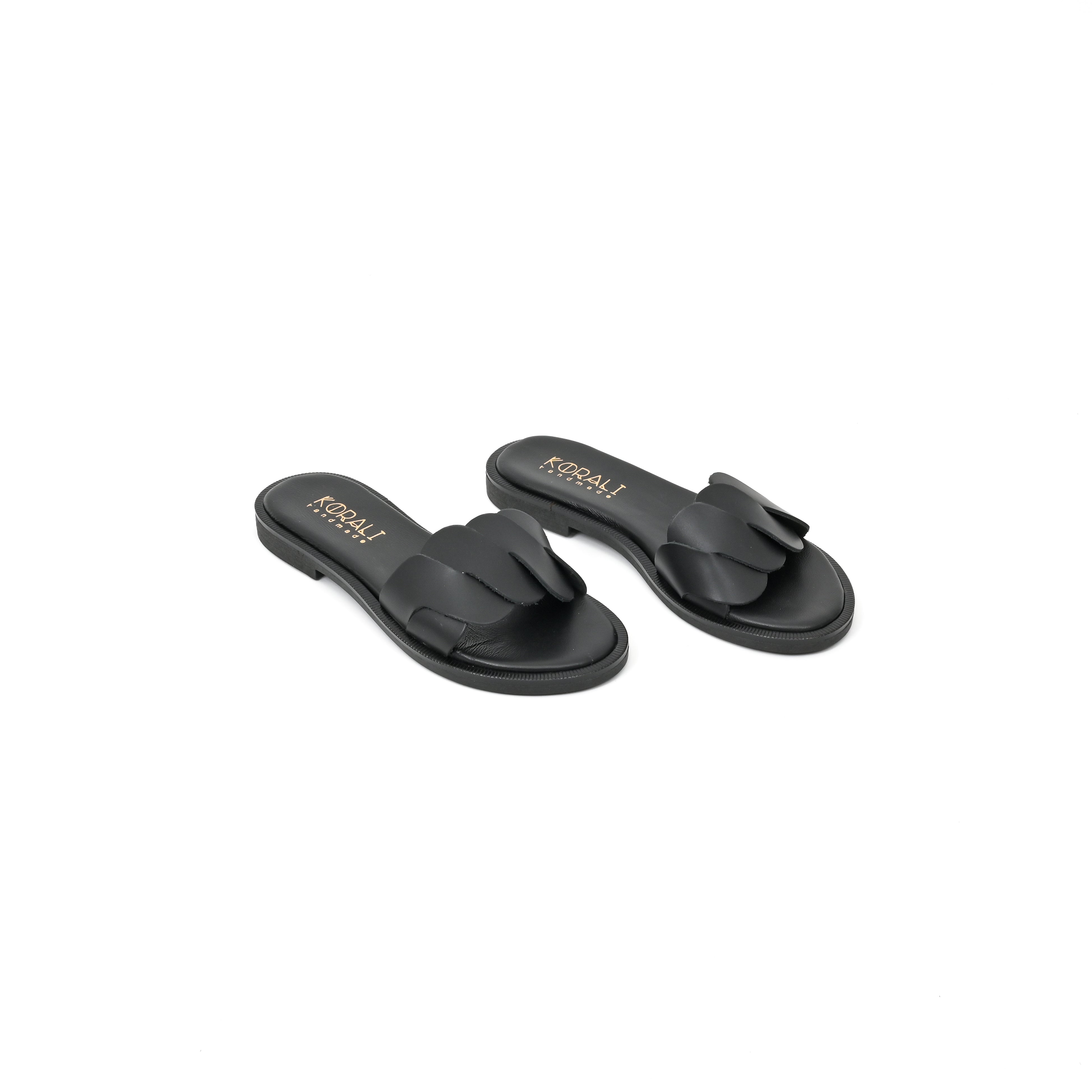 IRMA Flat Sandals with Asymmetric Strap