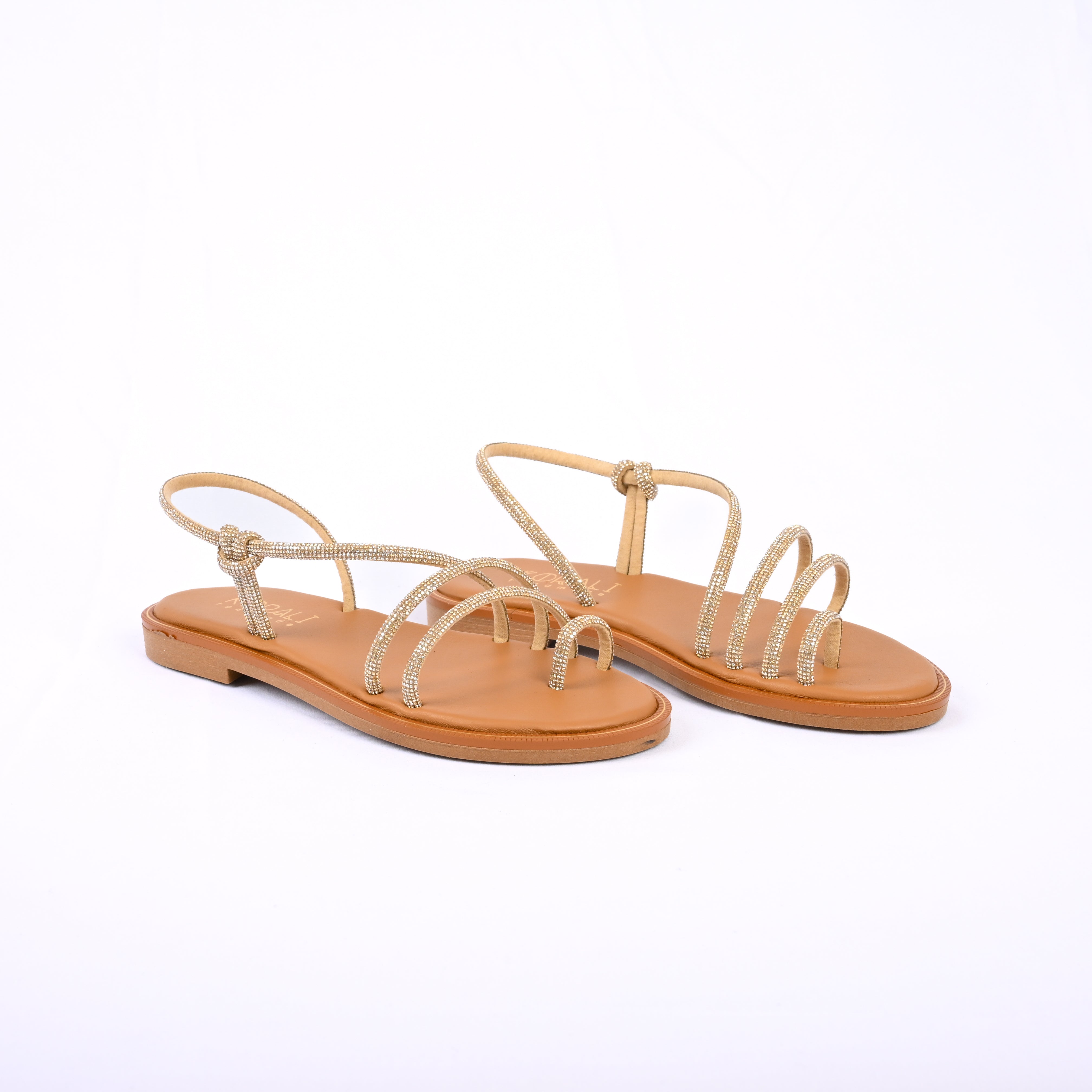 MARIA Leather Slip-On Sandals