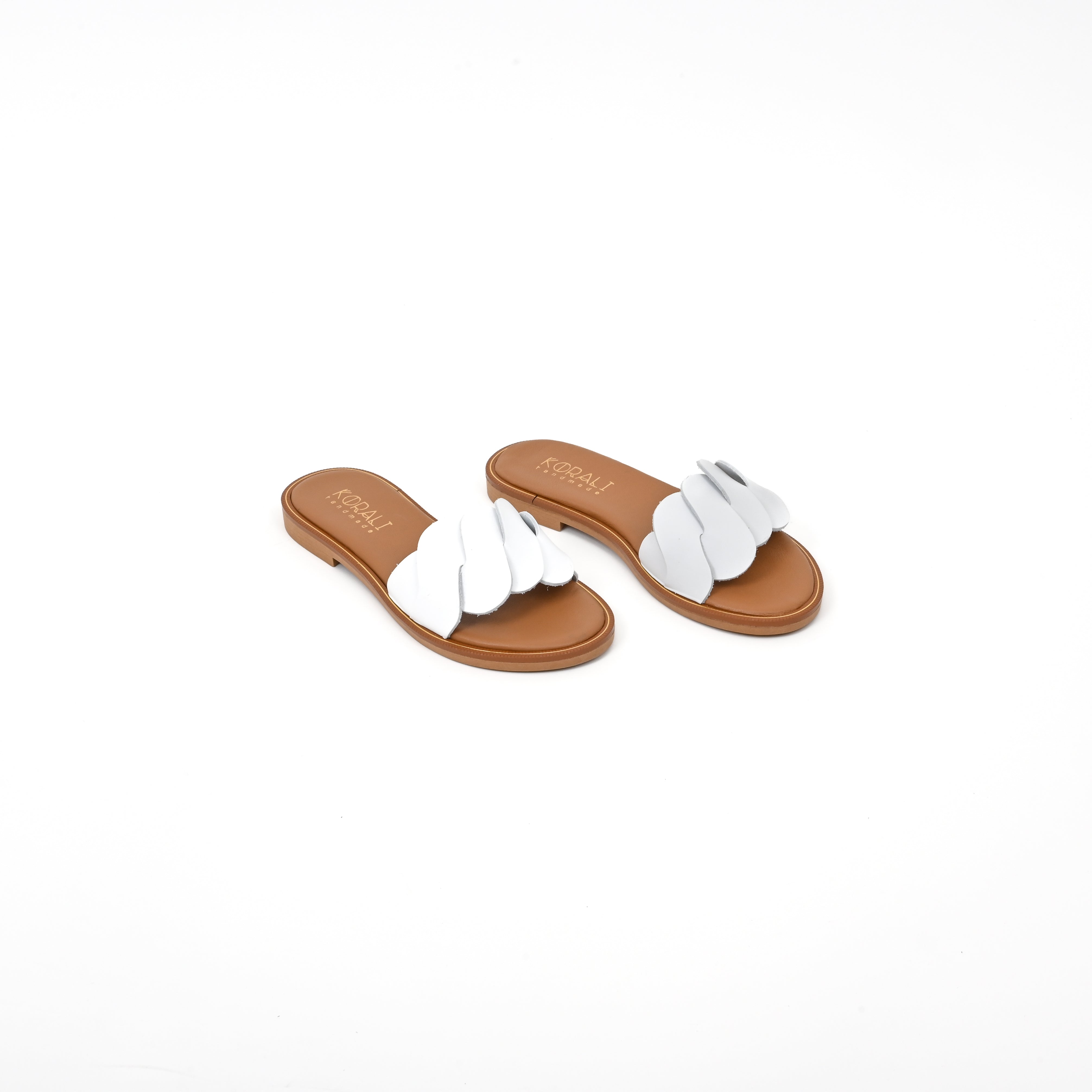 IRMA Flat Sandals with Asymmetric Strap