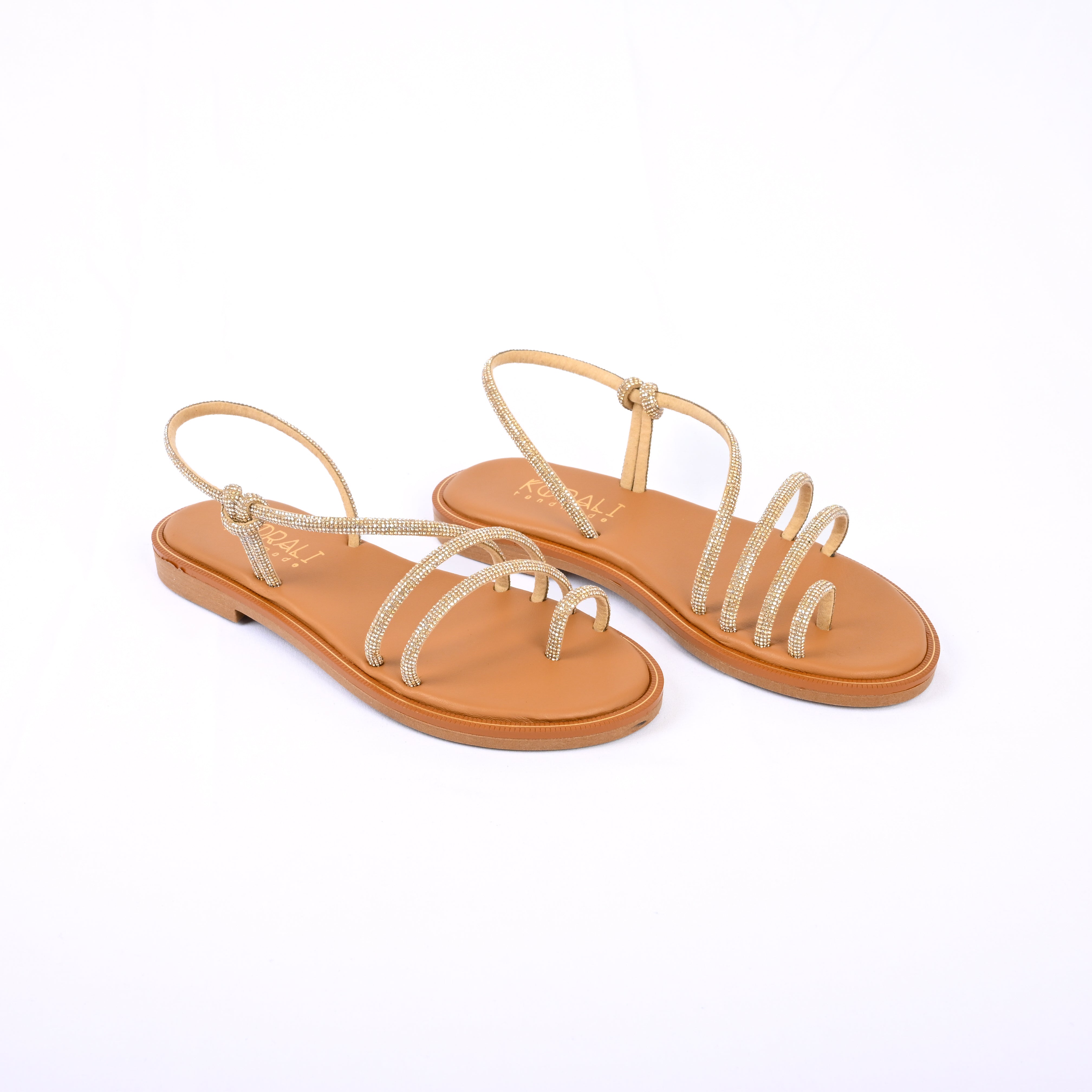 MARIA Leather Slip-On Sandals
