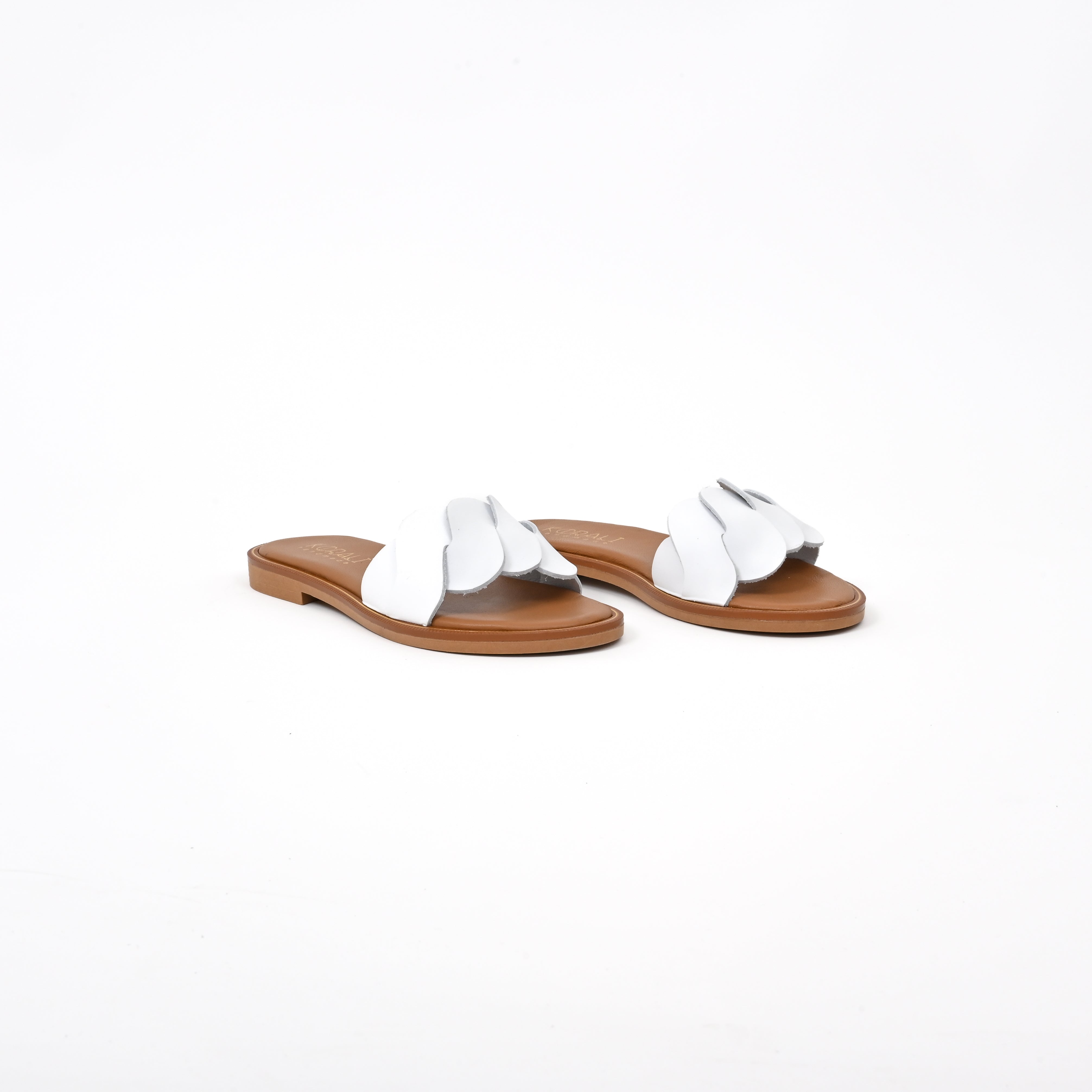IRMA Flat Sandals with Asymmetric Strap