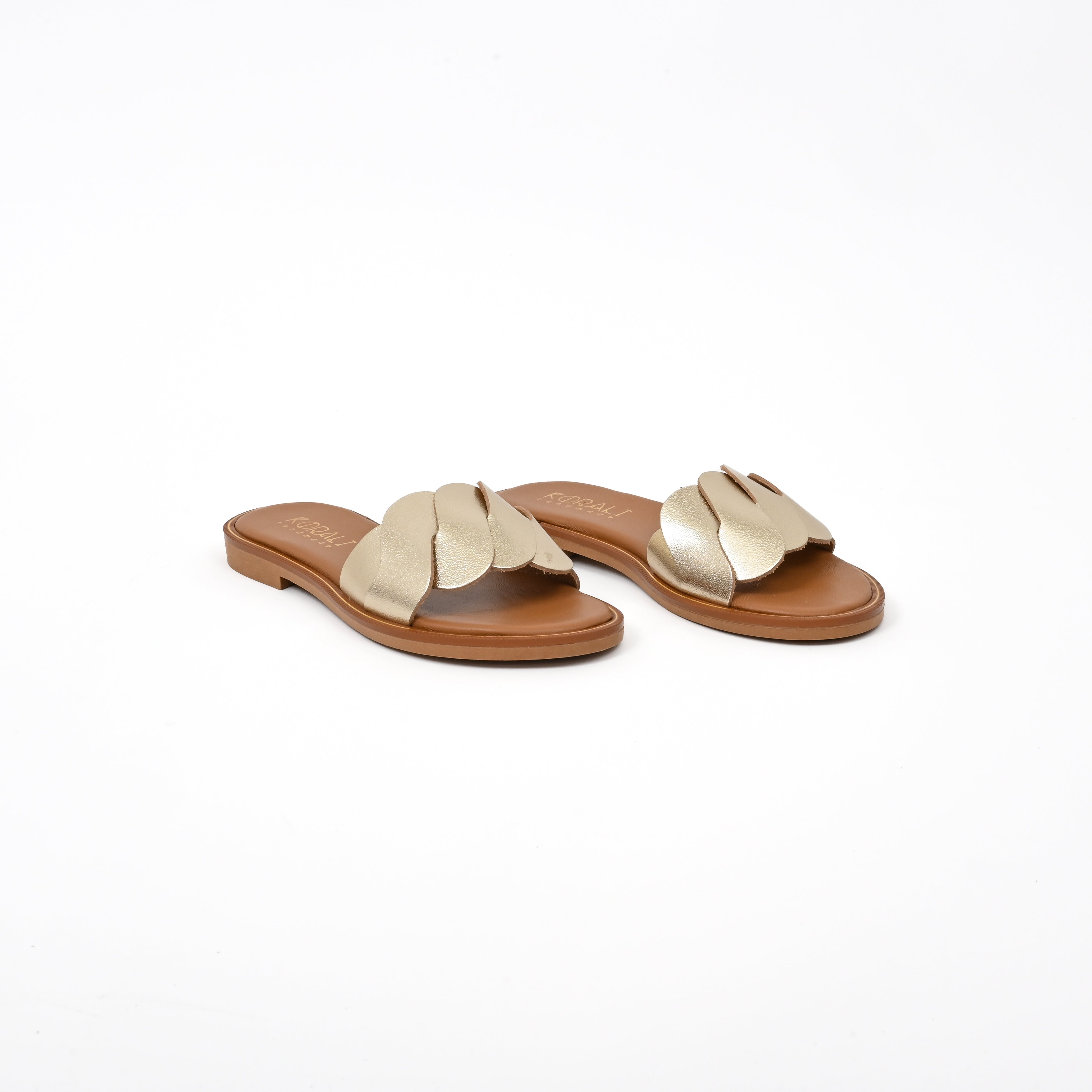 IRMA Flat Sandals with Asymmetric Strap