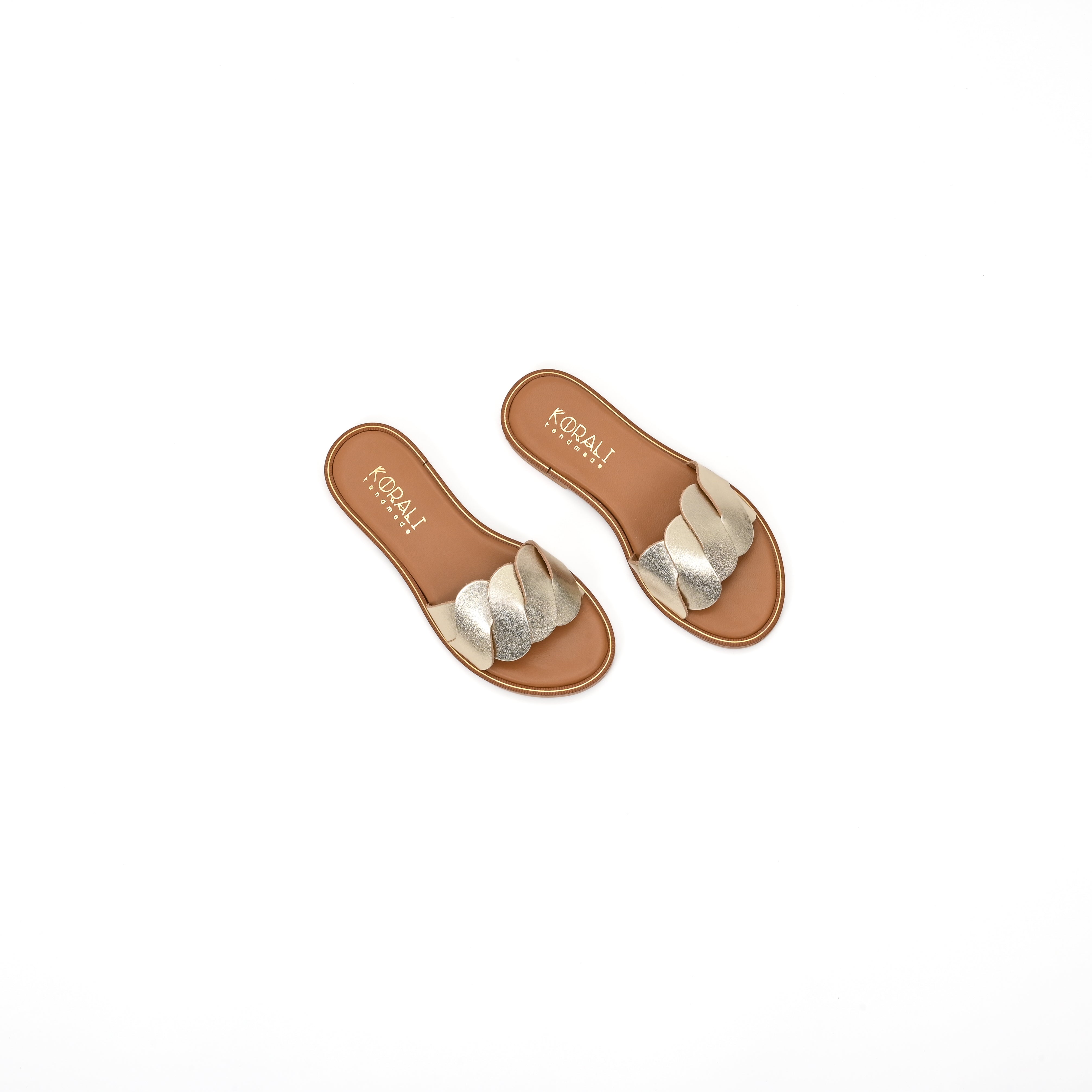 IRMA Flat Sandals with Asymmetric Strap