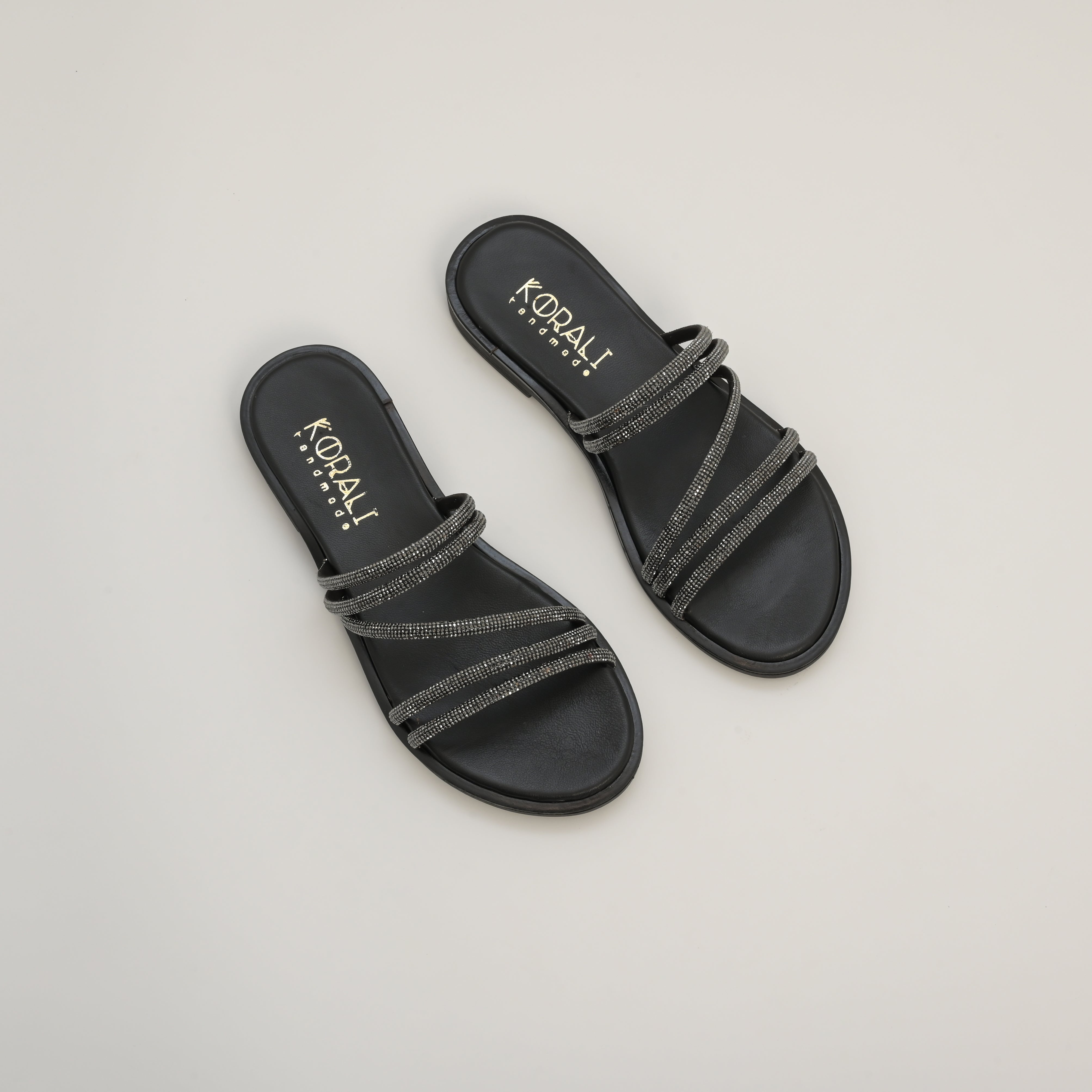 AIMILIA Embellished Strappy Flat Sandal
