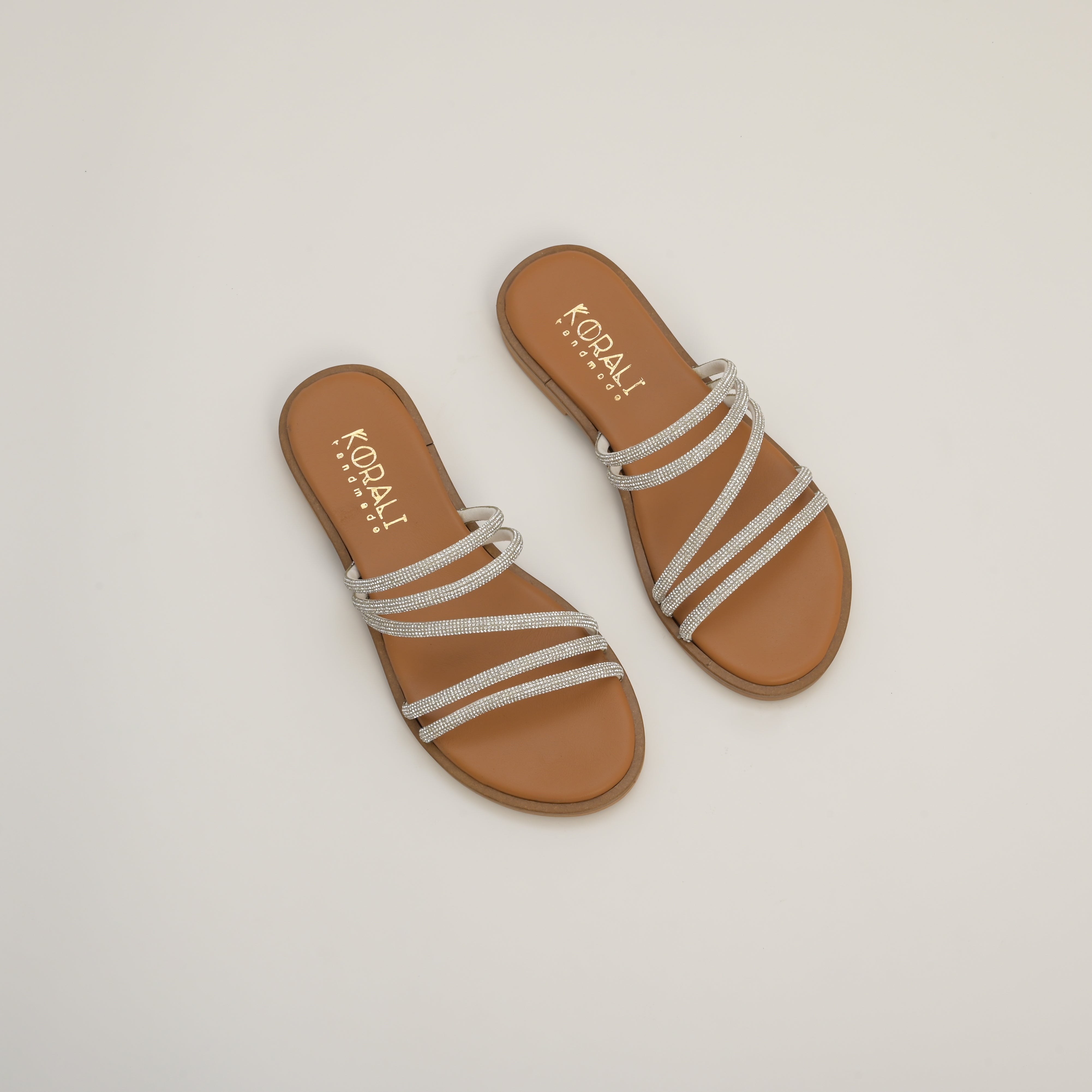 AIMILIA Embellished Strappy Flat Sandal
