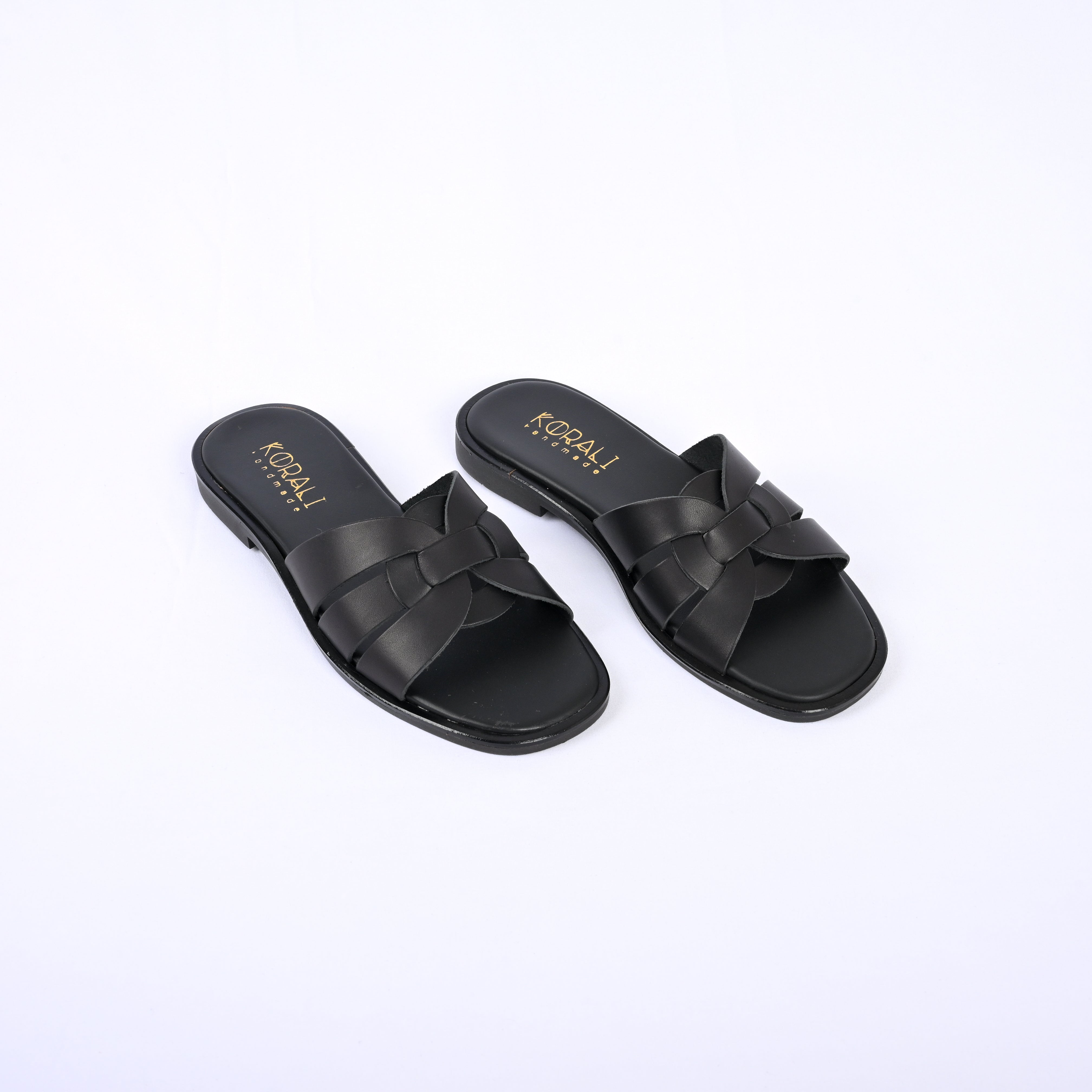 KEISI Knot-Detail Slip-On Sandals