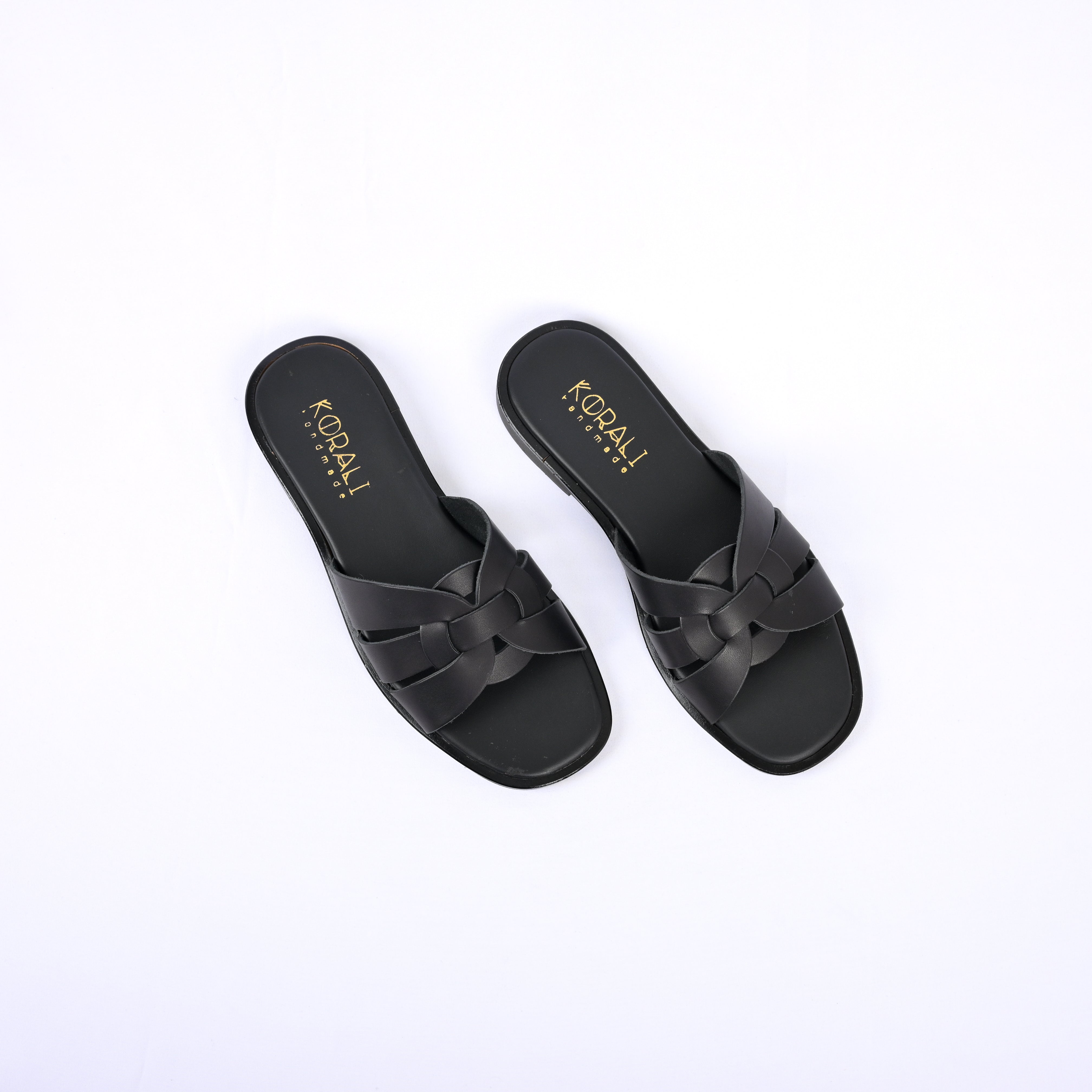 KEISI Knot-Detail Slip-On Sandals