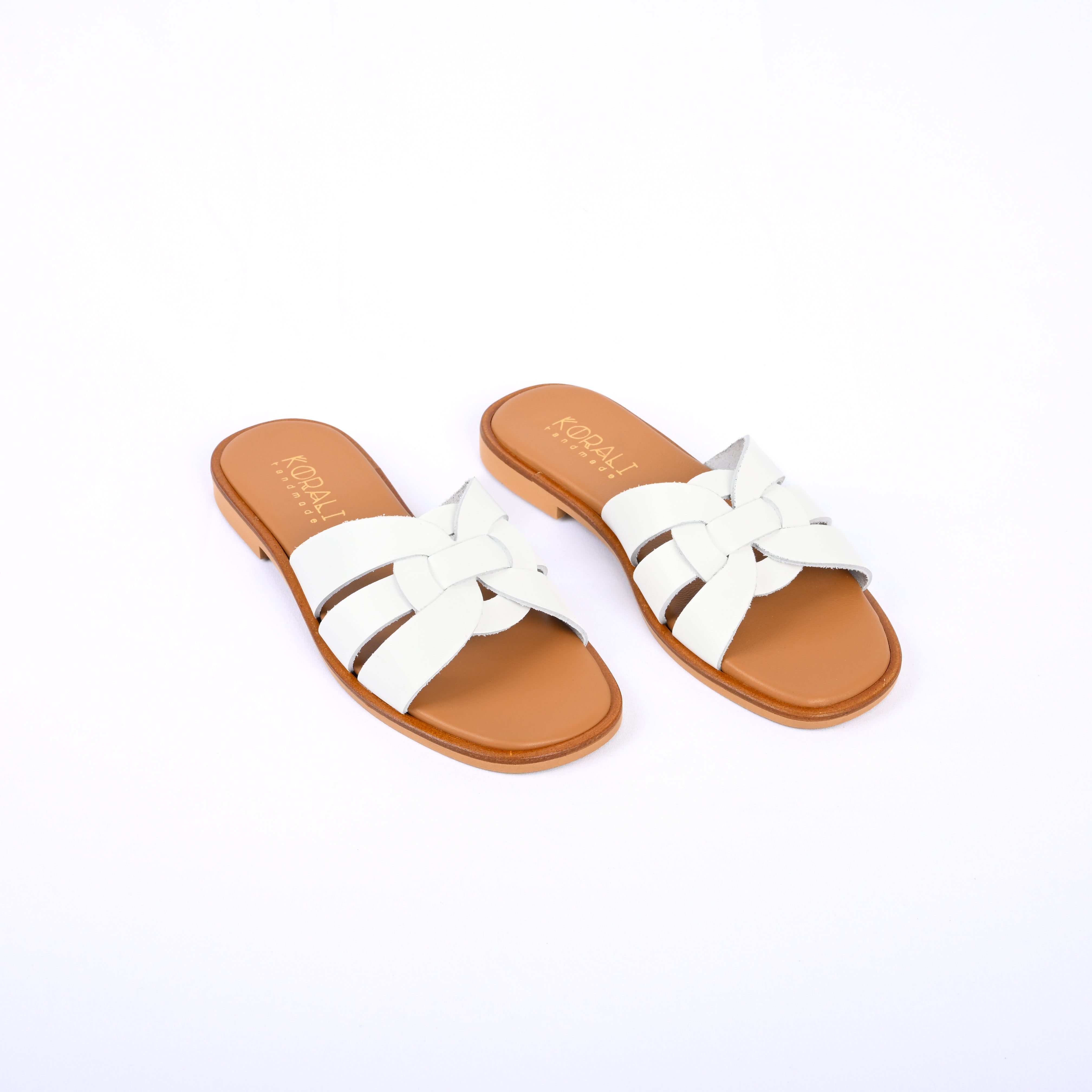 KEISI Knot-Detail Slip-On Sandals