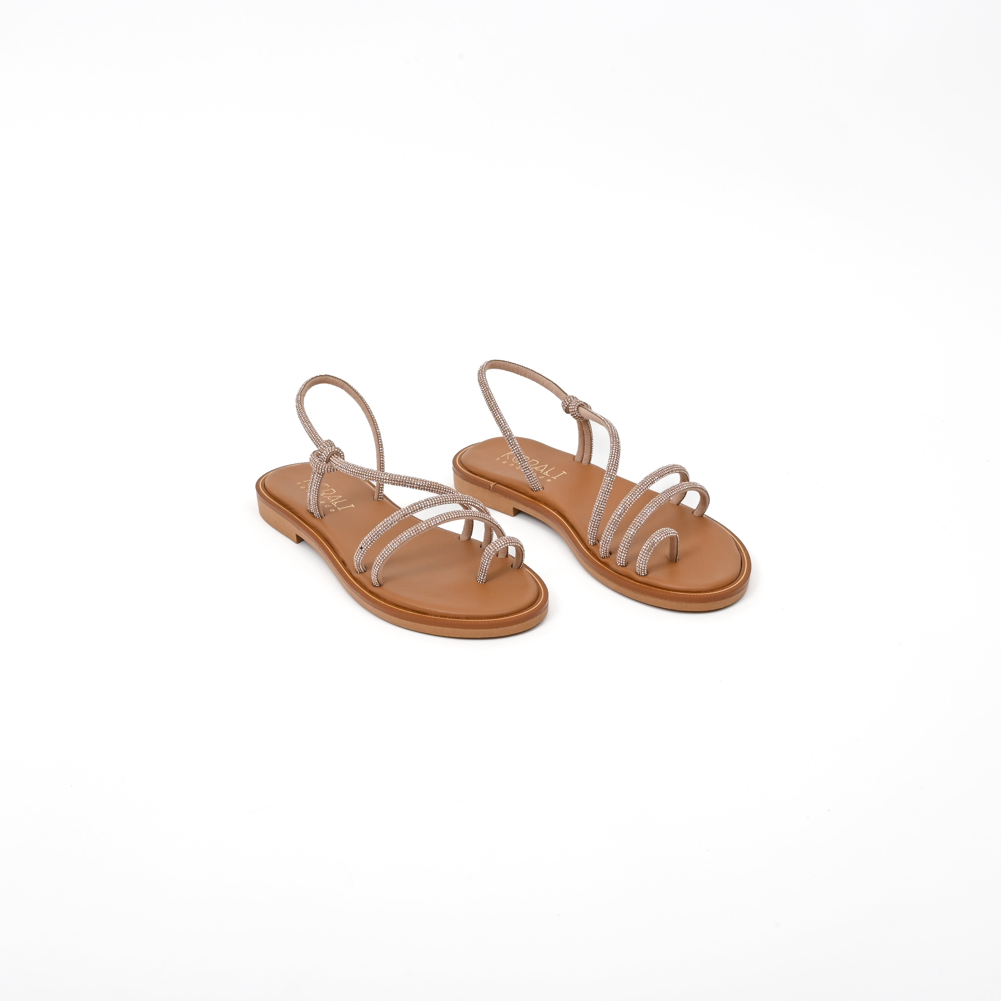 MARIA Leather Slip-On Sandals