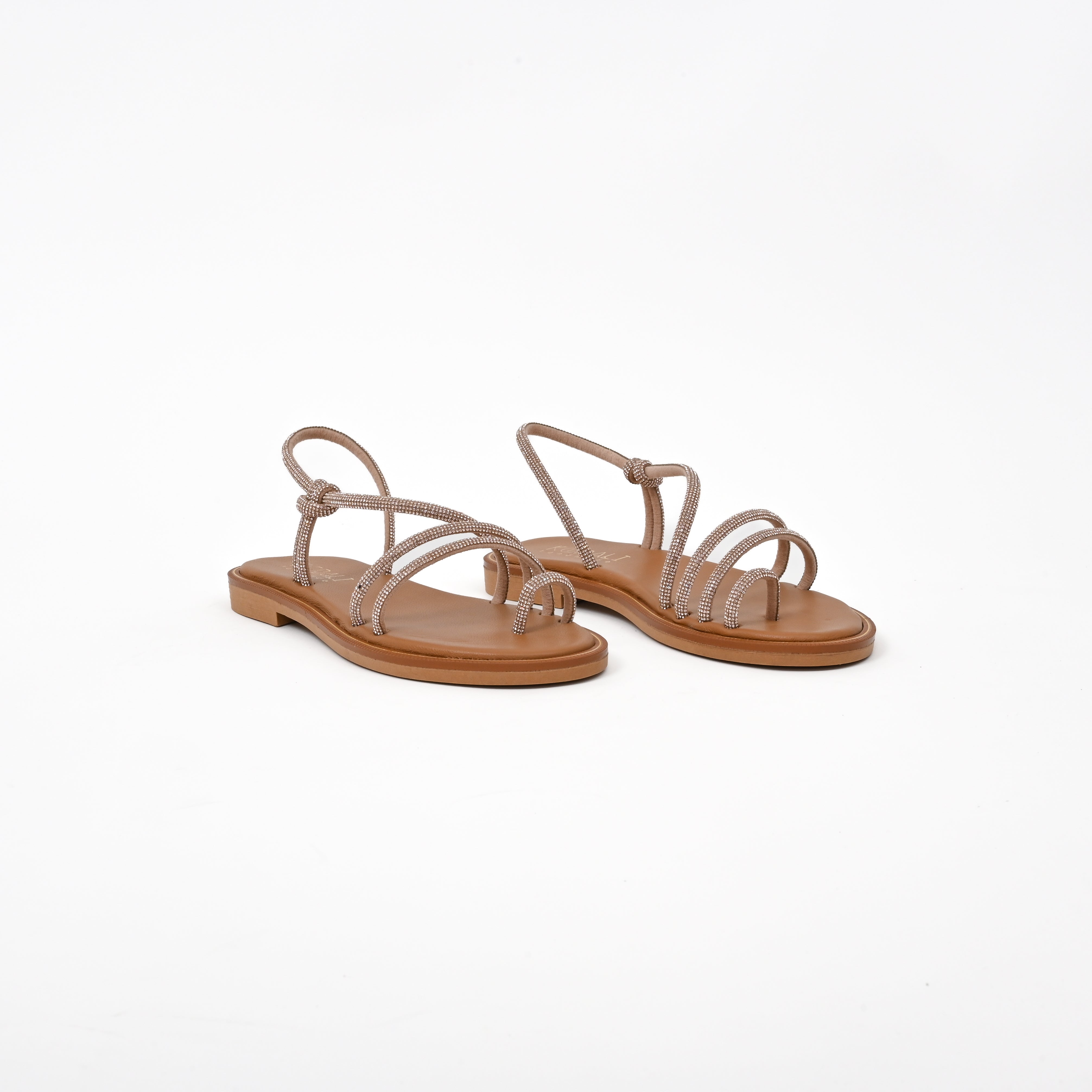 MARIA Leather Slip-On Sandals