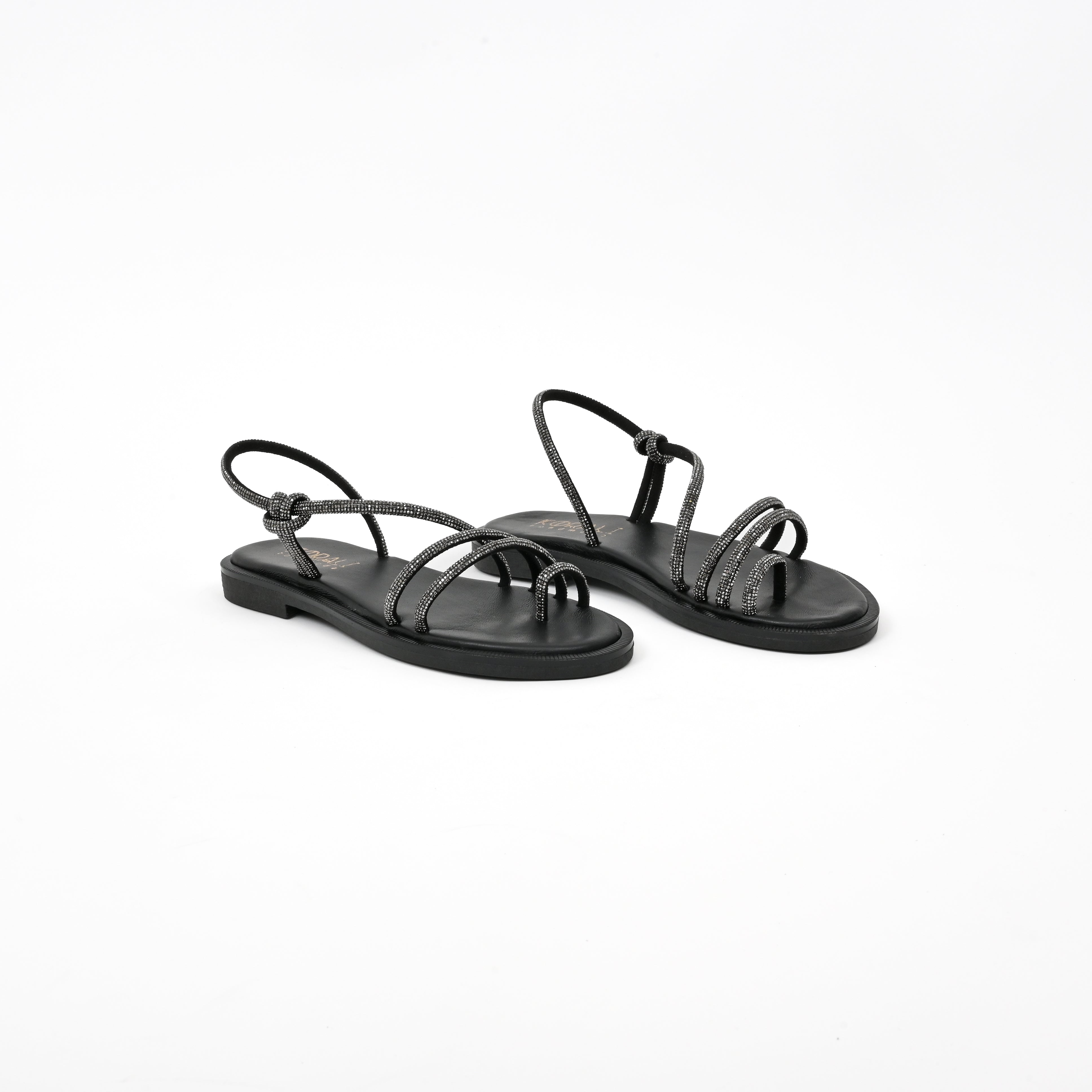 MARIA Leather Slip-On Sandals