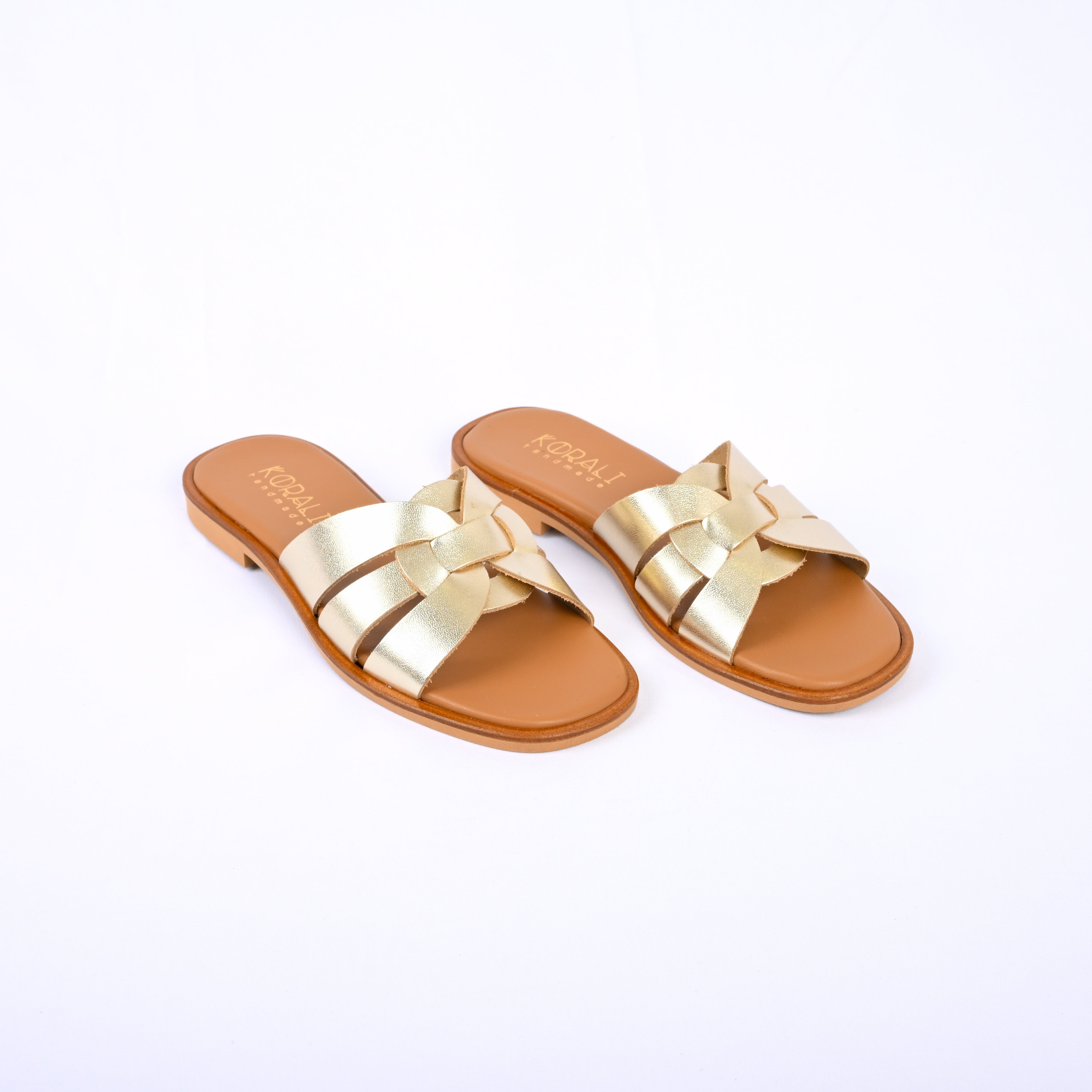 KEISI Knot-Detail Slip-On Sandals